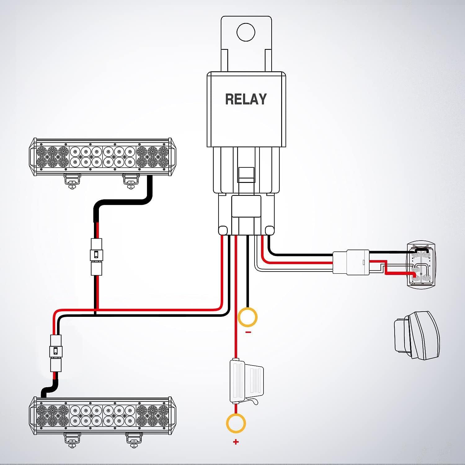 imageNilight Led Pods 2Pcs 18W 1260LM Flood Off Road Lights Super Bright Driving Work Fog Lamps for Trucks Pickup Golf Cart SUV ATV UTV 4x4 Van Camper Boat2Pcs 18w Led Light wWiring Harness