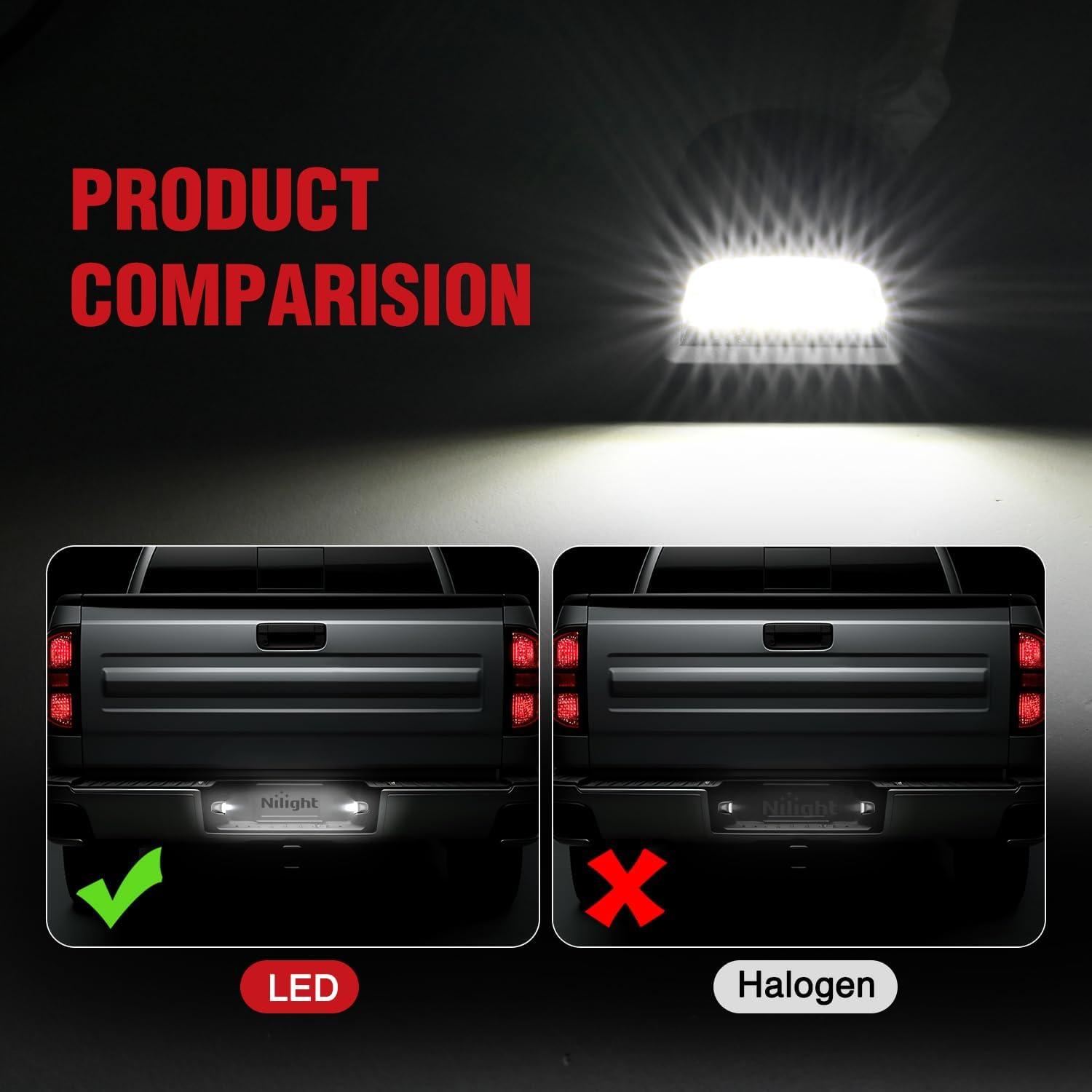 imageNilight License Plate Light Compatible with 1994 1995 1996 1997 1998 1999 2000 2001 Dodge Ram 1500 2500 3500 2002 RAM 2500 3500 6000K White 2PCS Pack19992013SilveradoSierra20072013Escalade