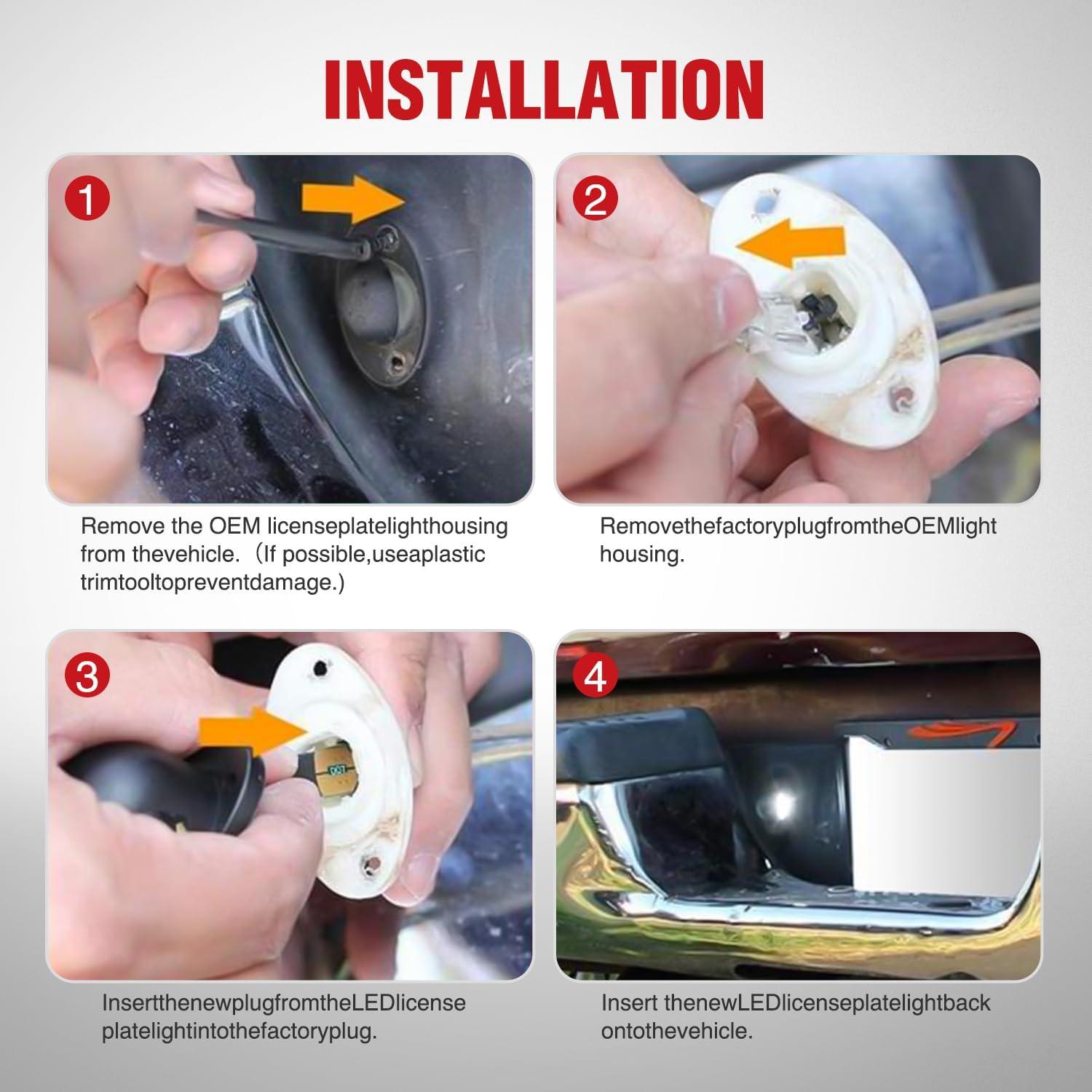 imageNilight License Plate Light Compatible with 1994 1995 1996 1997 1998 1999 2000 2001 Dodge Ram 1500 2500 3500 2002 RAM 2500 3500 6000K White 2PCS Pack19942001 Dodge Ram