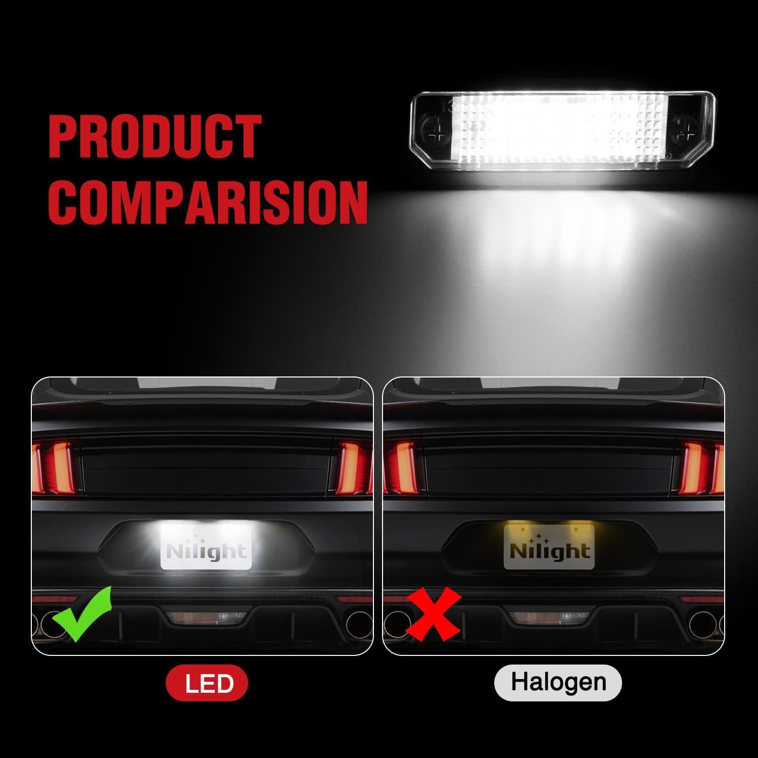 imageNilight License Plate Light Compatible with 1994 1995 1996 1997 1998 1999 2000 2001 Dodge Ram 1500 2500 3500 2002 RAM 2500 3500 6000K White 2PCS Pack20102014 Ford Mustang20072014 Lincoln MKX