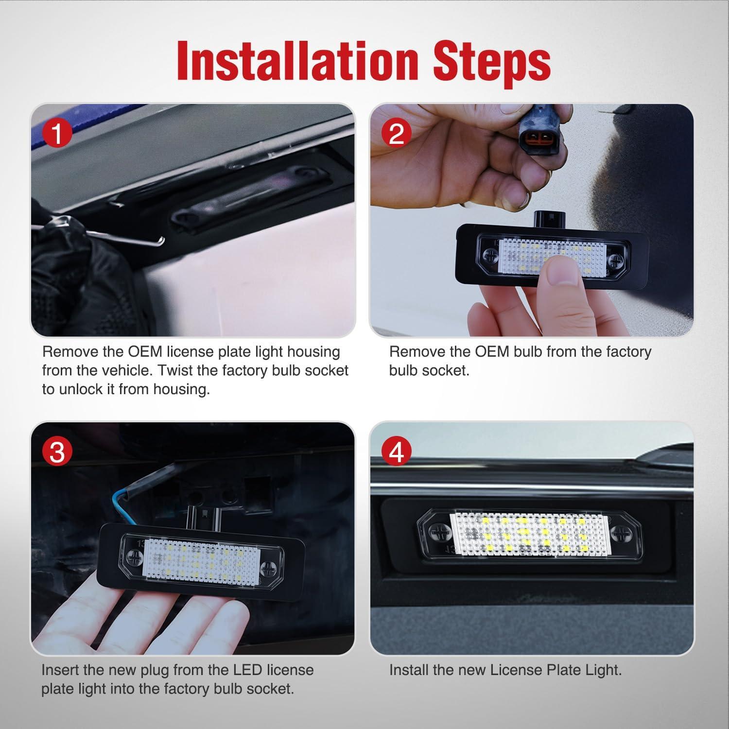 imageNilight License Plate Light Compatible with 1994 1995 1996 1997 1998 1999 2000 2001 Dodge Ram 1500 2500 3500 2002 RAM 2500 3500 6000K White 2PCS Pack20102014 Ford Mustang20072014 Lincoln MKX