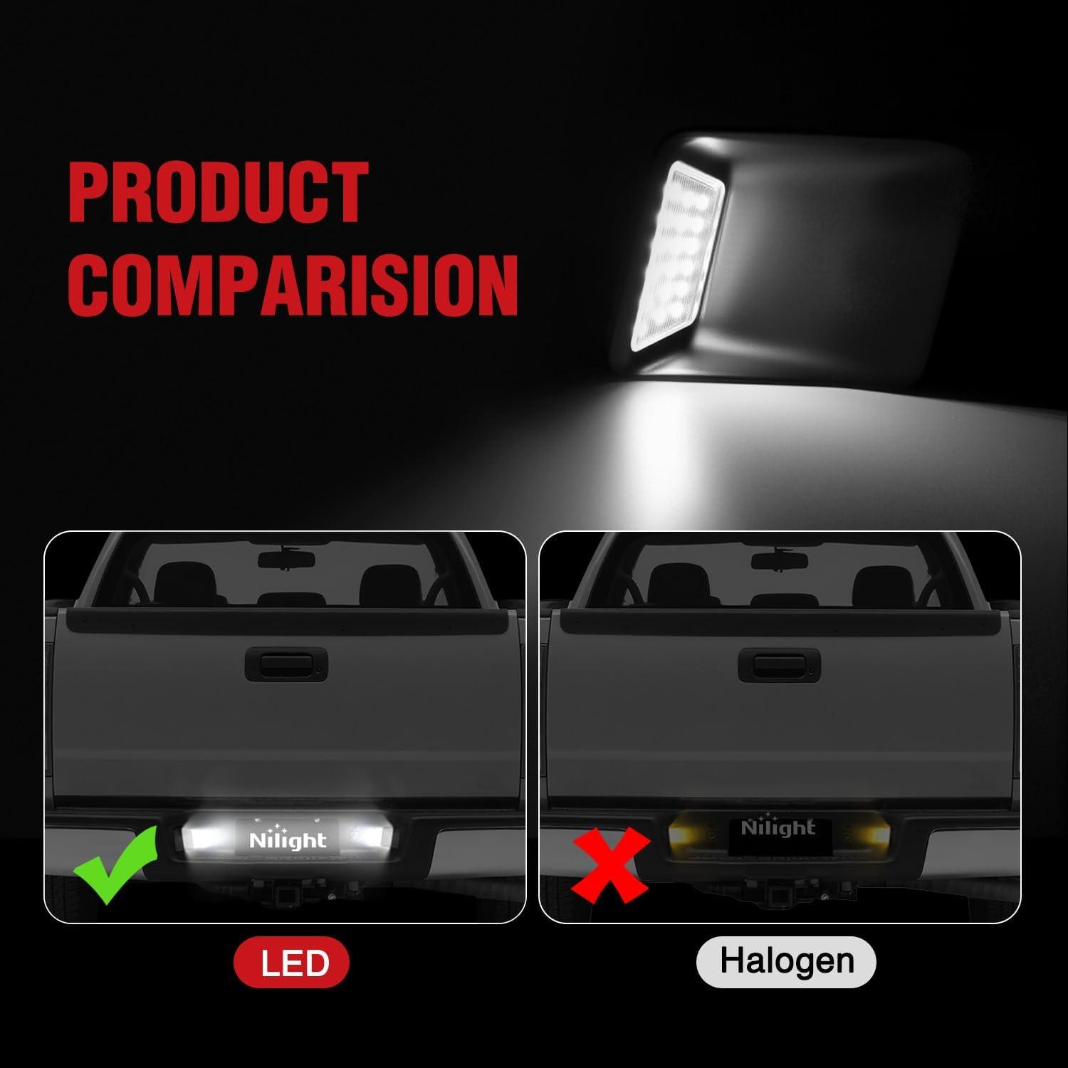 imageNilight License Plate Light Compatible with 1994 1995 1996 1997 1998 1999 2000 2001 Dodge Ram 1500 2500 3500 2002 RAM 2500 3500 6000K White 2PCS Pack20042012 Chevrolet ColoradoGMC Canyon