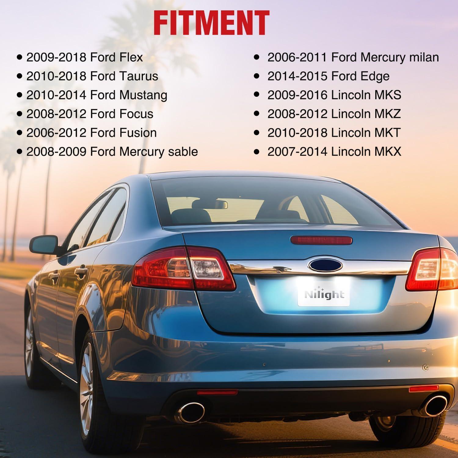 imageNilight License Plate Light Compatible with 1994 1995 1996 1997 1998 1999 2000 2001 Dodge Ram 1500 2500 3500 2002 RAM 2500 3500 6000K White 2PCS Pack20102014 Ford Mustang20072014 Lincoln MKX