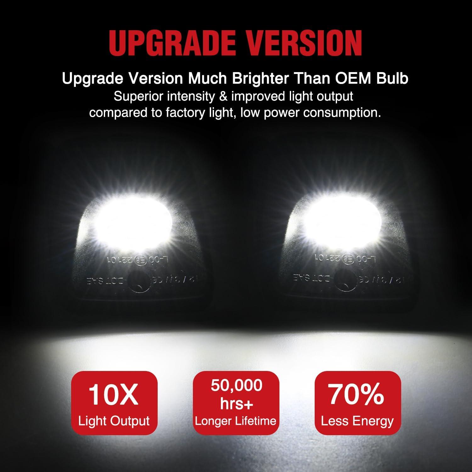 imageNilight License Plate Light Compatible with 1994 1995 1996 1997 1998 1999 2000 2001 Dodge Ram 1500 2500 3500 2002 RAM 2500 3500 6000K White 2PCS PackBlack 19952004 Tacoma