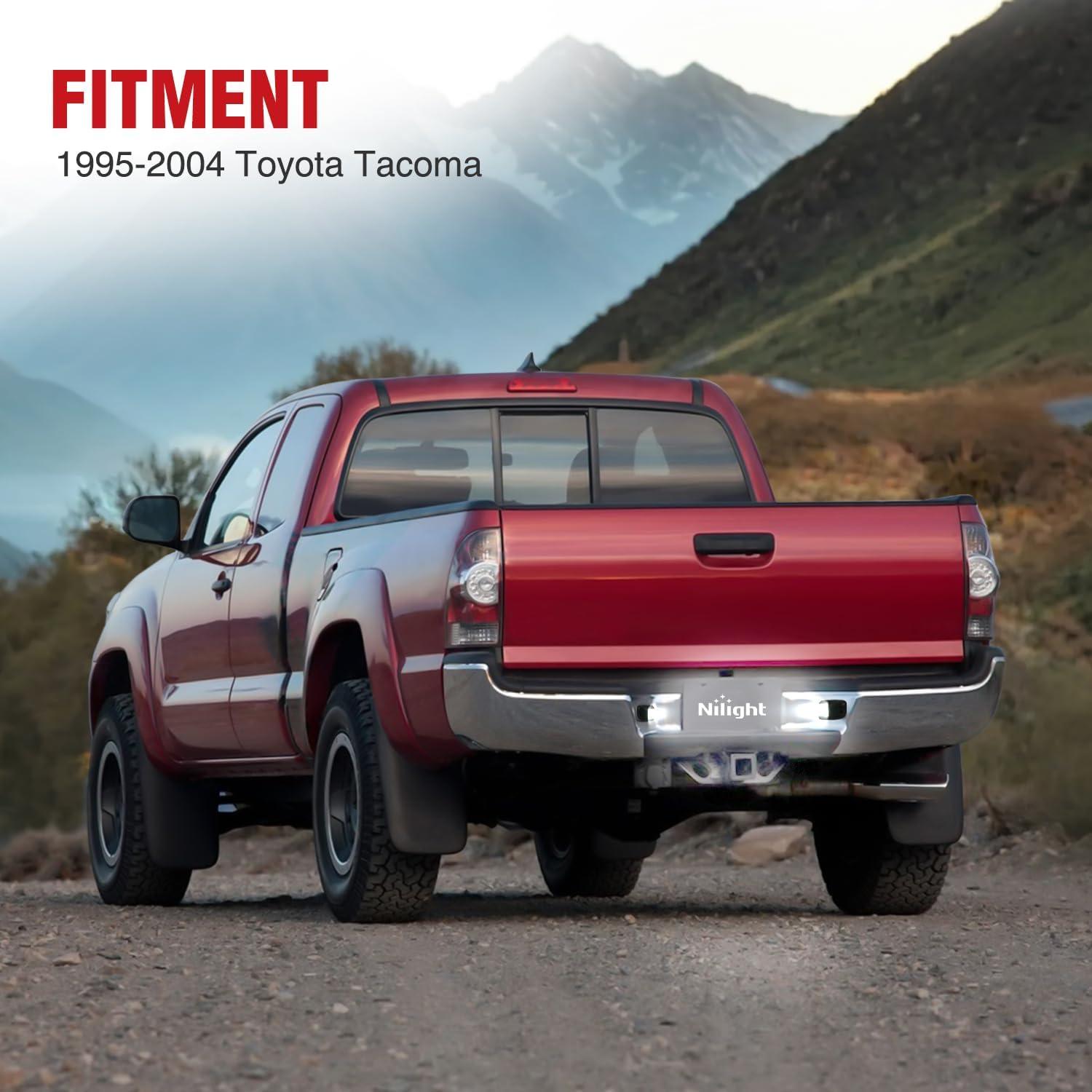 imageNilight License Plate Light Compatible with 1994 1995 1996 1997 1998 1999 2000 2001 Dodge Ram 1500 2500 3500 2002 RAM 2500 3500 6000K White 2PCS PackBlack 19952004 Tacoma