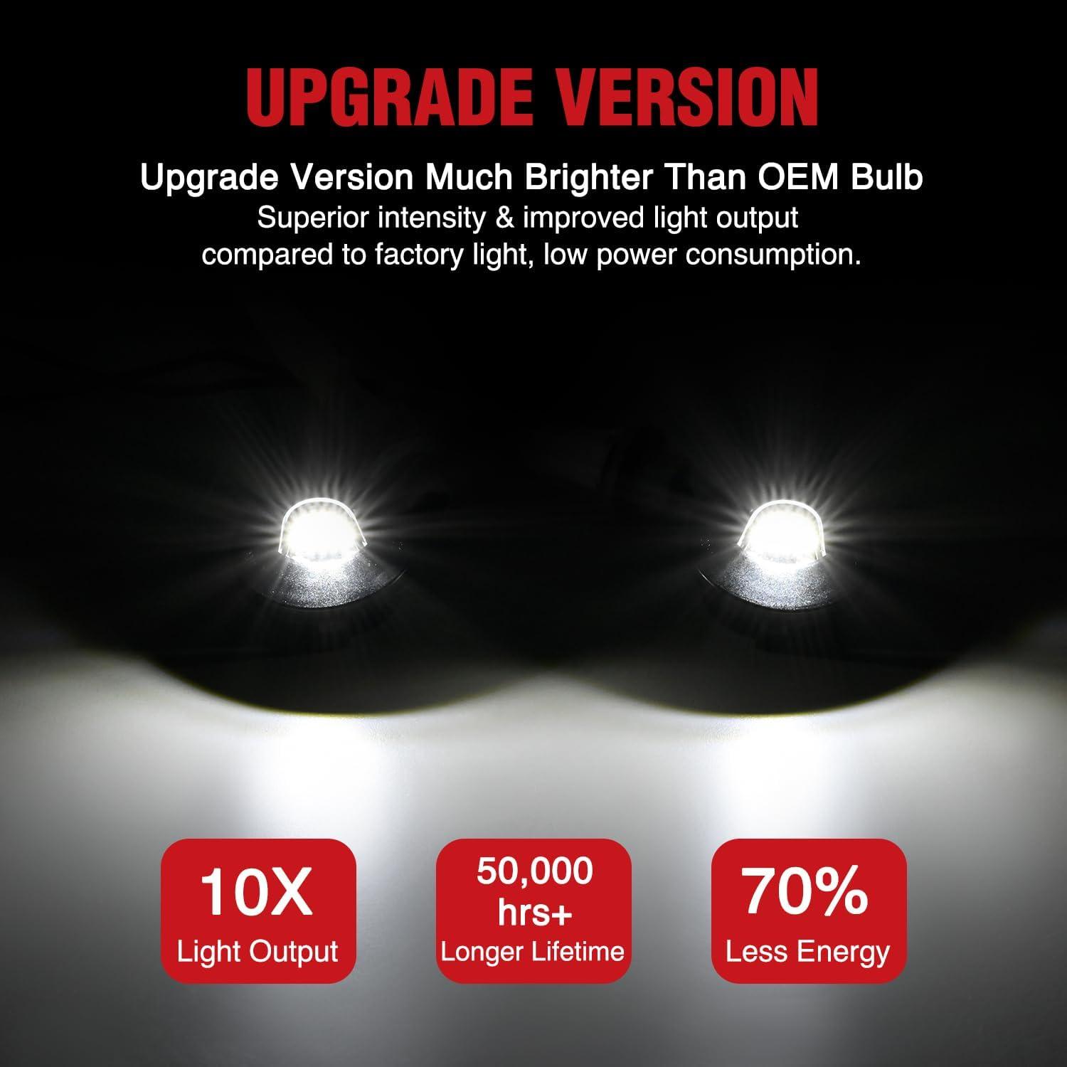 imageNilight License Plate Light Compatible with 1994 1995 1996 1997 1998 1999 2000 2001 Dodge Ram 1500 2500 3500 2002 RAM 2500 3500 6000K White 2PCS PackBlack 19902014 Ford F15019832011 Ford Ranger