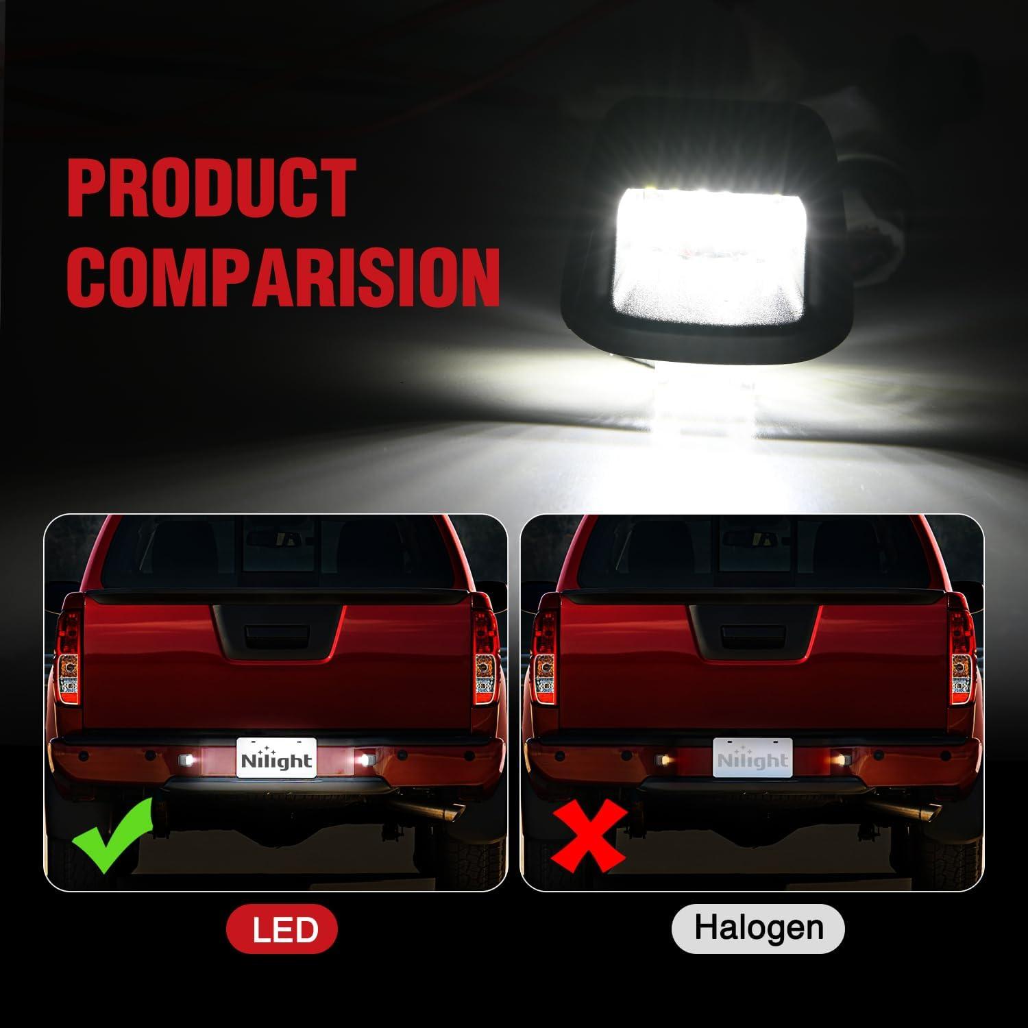 imageNilight License Plate Light Compatible with 1994 1995 1996 1997 1998 1999 2000 2001 Dodge Ram 1500 2500 3500 2002 RAM 2500 3500 6000K White 2PCS PackBlack 20072021 Frontier20072015 TitanXterra