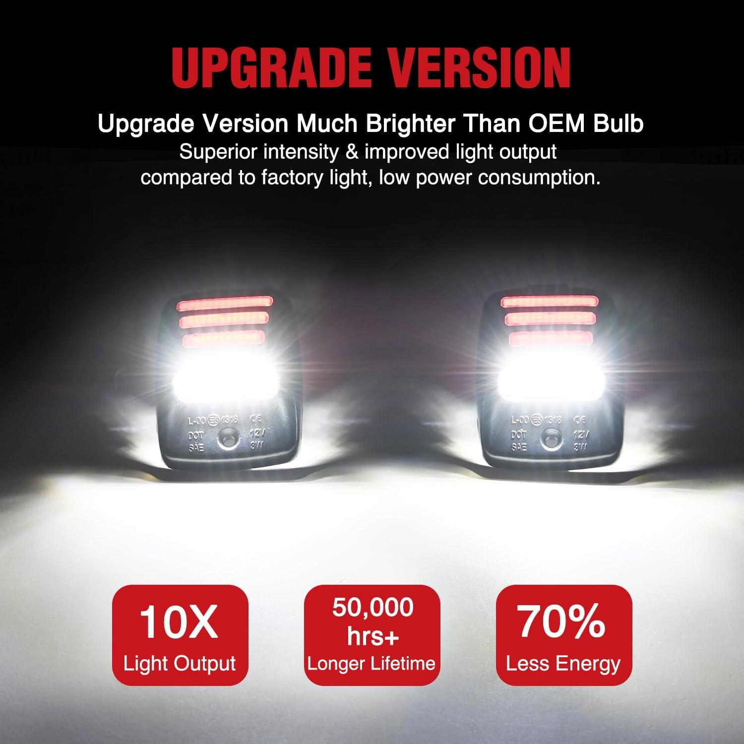 imageNilight License Plate Light Compatible with 1994 1995 1996 1997 1998 1999 2000 2001 Dodge Ram 1500 2500 3500 2002 RAM 2500 3500 6000K White 2PCS PackRed 20052015 Tacoma20002013 Tundra