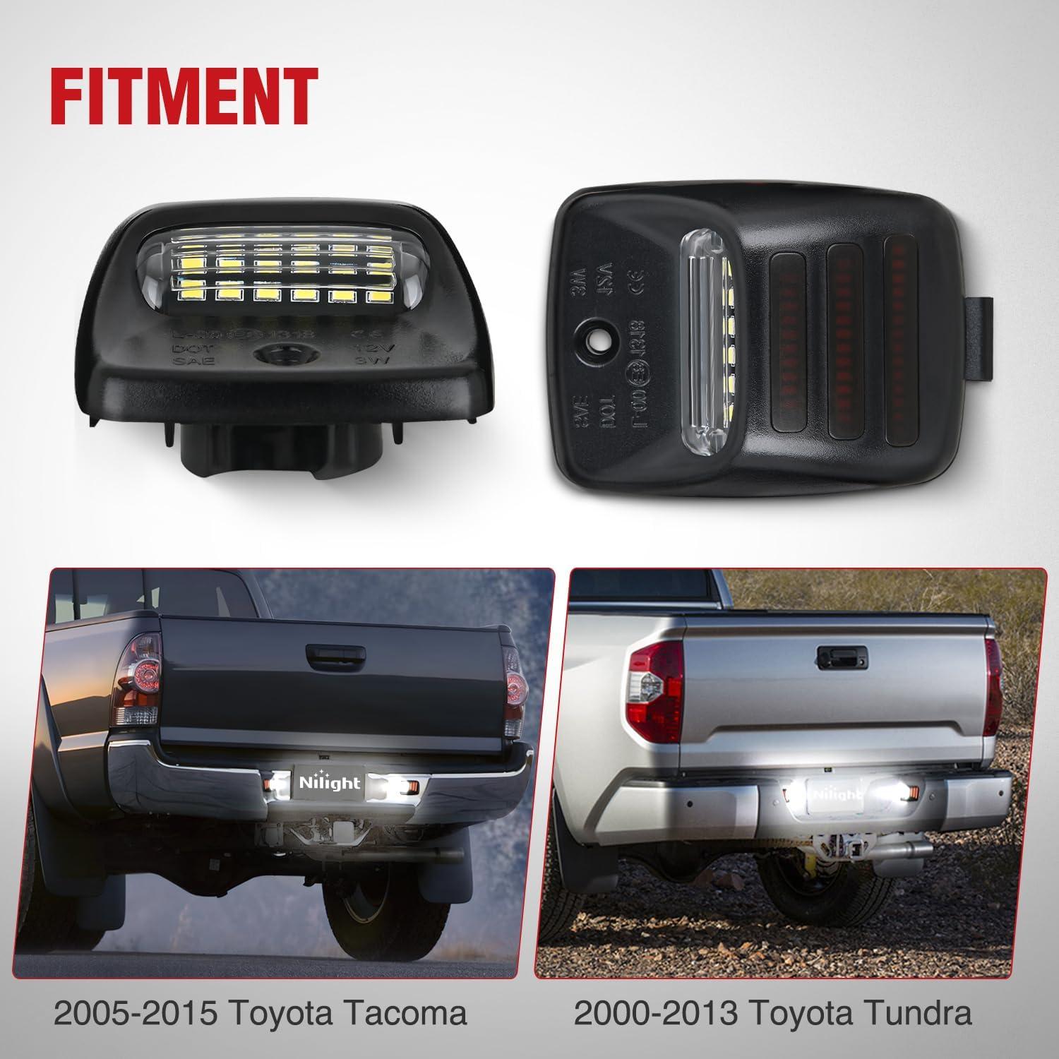 imageNilight License Plate Light Compatible with 1994 1995 1996 1997 1998 1999 2000 2001 Dodge Ram 1500 2500 3500 2002 RAM 2500 3500 6000K White 2PCS PackRed 20052015 Tacoma20002013 Tundra