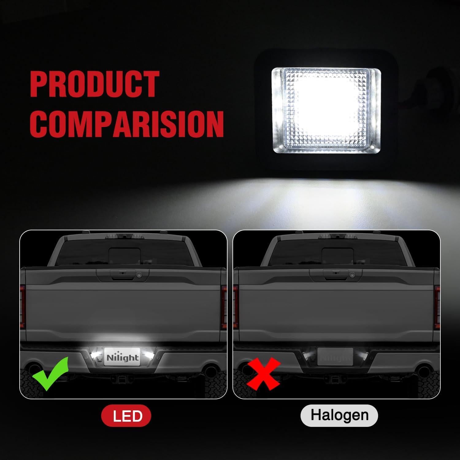 imageNilight License Plate Light Compatible with 1994 1995 1996 1997 1998 1999 2000 2001 Dodge Ram 1500 2500 3500 2002 RAM 2500 3500 6000K White 2PCS PackWhite 20152020 F150