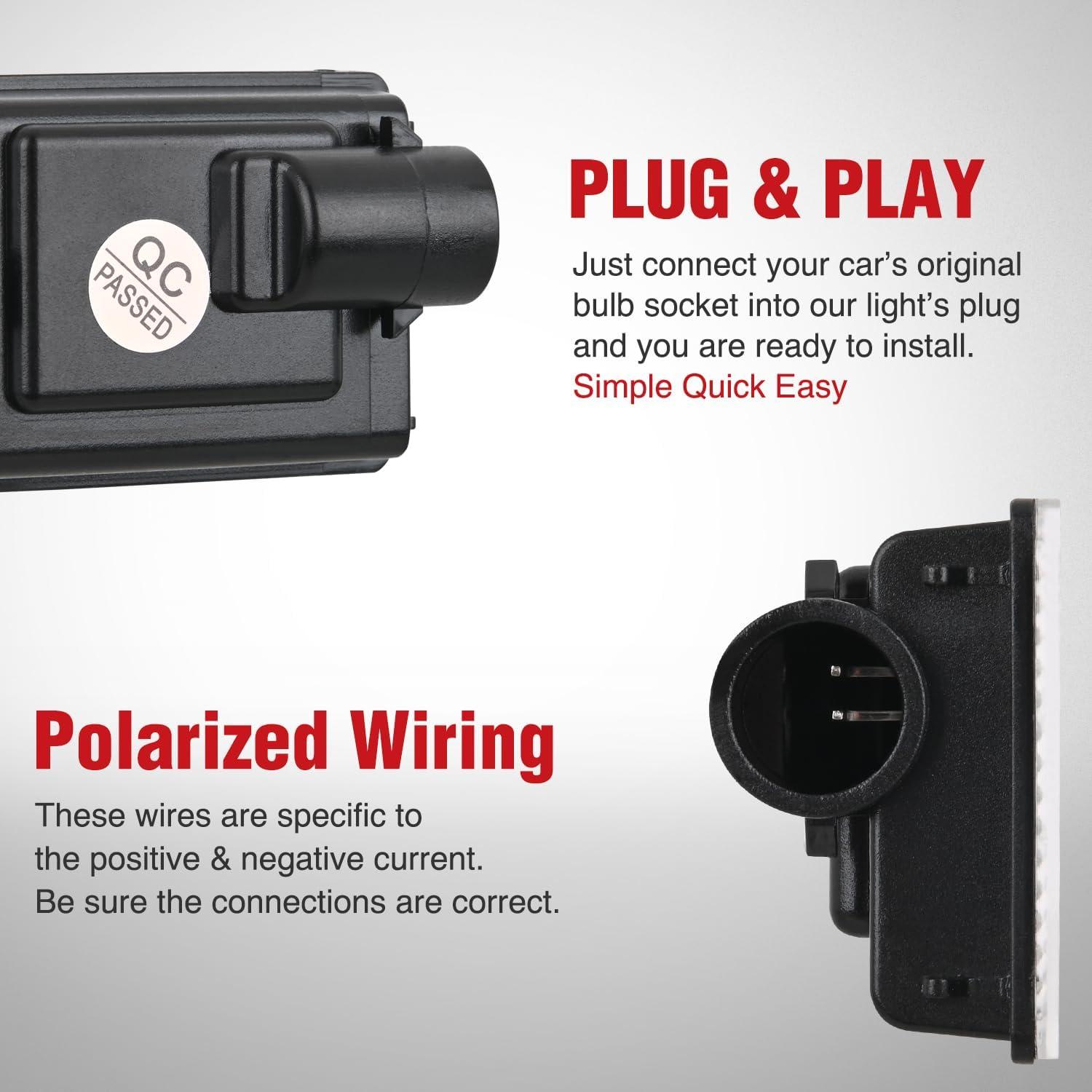 imageNilight License Plate Lights Compatible with 19992001 2002 2003 2004 2005 2006 2007 2008 2009 2010 2011 2012 2013 Chevy Silverado 1500 2500 3500 GMC Sierra Black housing 6000K White 2PCS Pack20142023 Durango