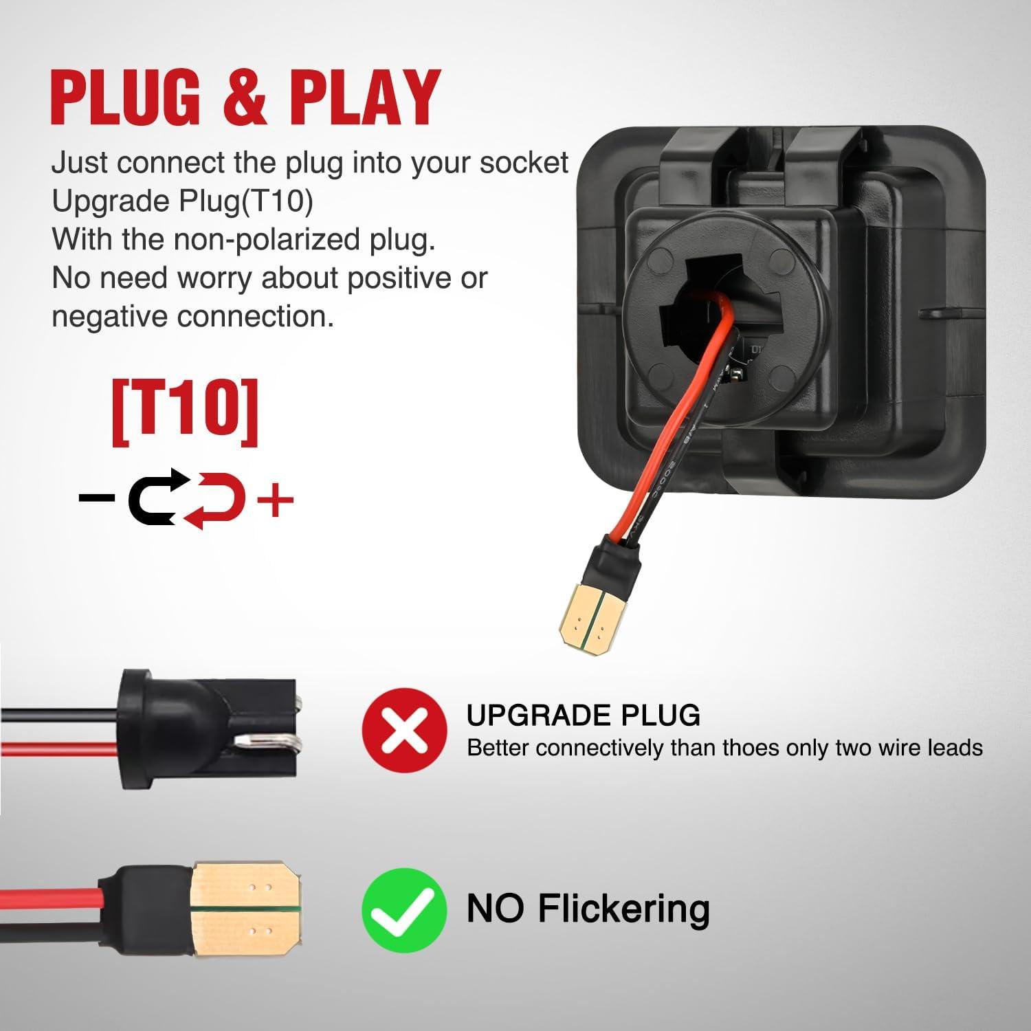 imageNilight License Plate Lights Compatible with 19992001 2002 2003 2004 2005 2006 2007 2008 2009 2010 2011 2012 2013 Chevy Silverado 1500 2500 3500 GMC Sierra Black housing 6000K White 2PCS PackWhite 20152020 F150