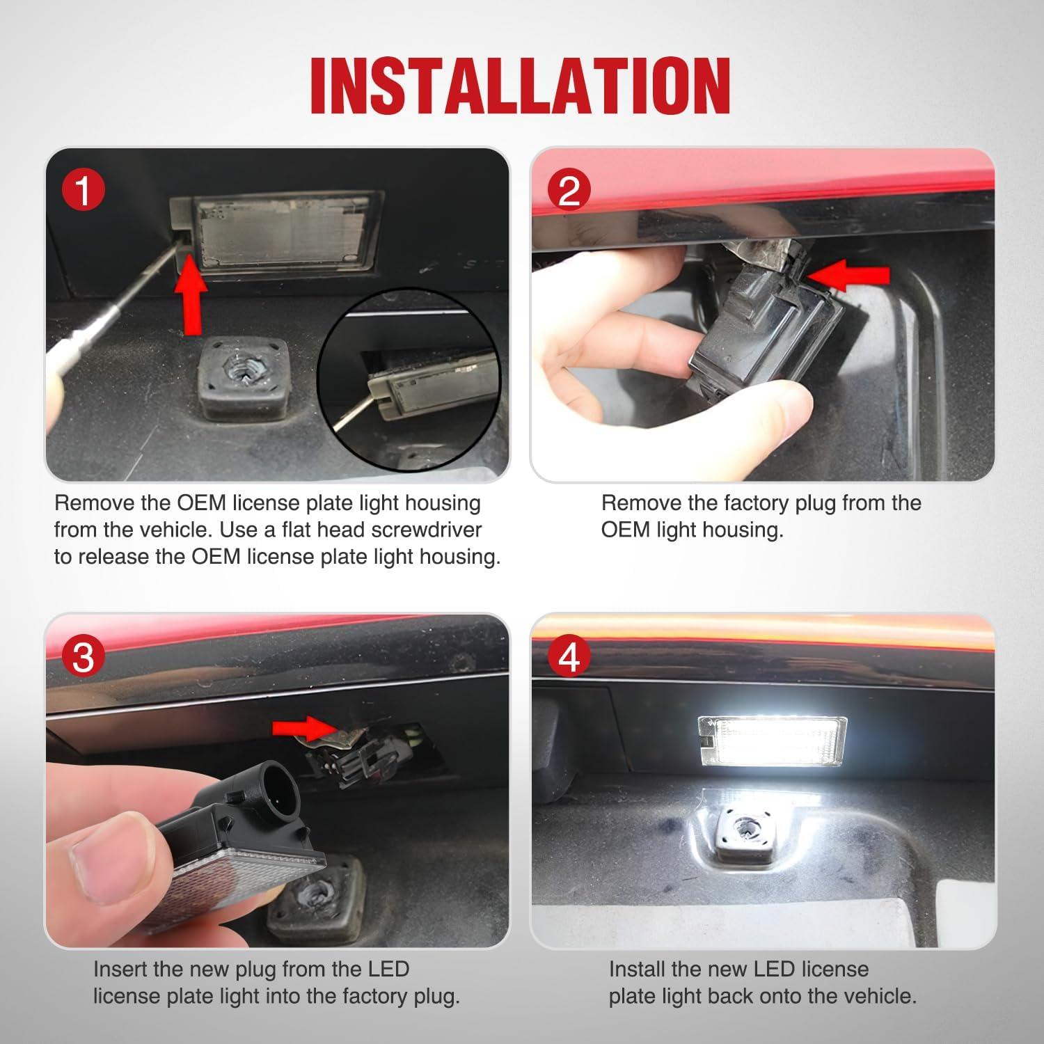 imageNilight License Plate Lights Compatible with 19992001 2002 2003 2004 2005 2006 2007 2008 2009 2010 2011 2012 2013 Chevy Silverado 1500 2500 3500 GMC Sierra Black housing 6000K White 2PCS Pack20142023 Durango