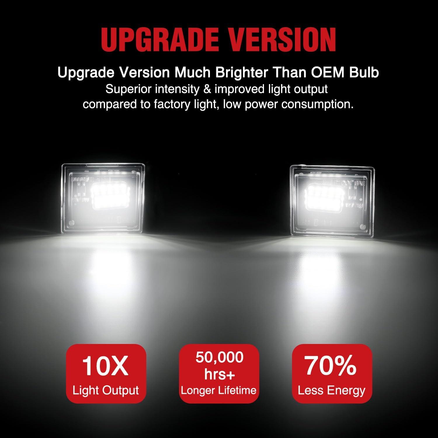 imageNilight License Plate Lights Compatible with 19992001 2002 2003 2004 2005 2006 2007 2008 2009 2010 2011 2012 2013 Chevy Silverado 1500 2500 3500 GMC Sierra Black housing 6000K White 2PCS Pack20142023 Chevy SilveradoGMC Sierra