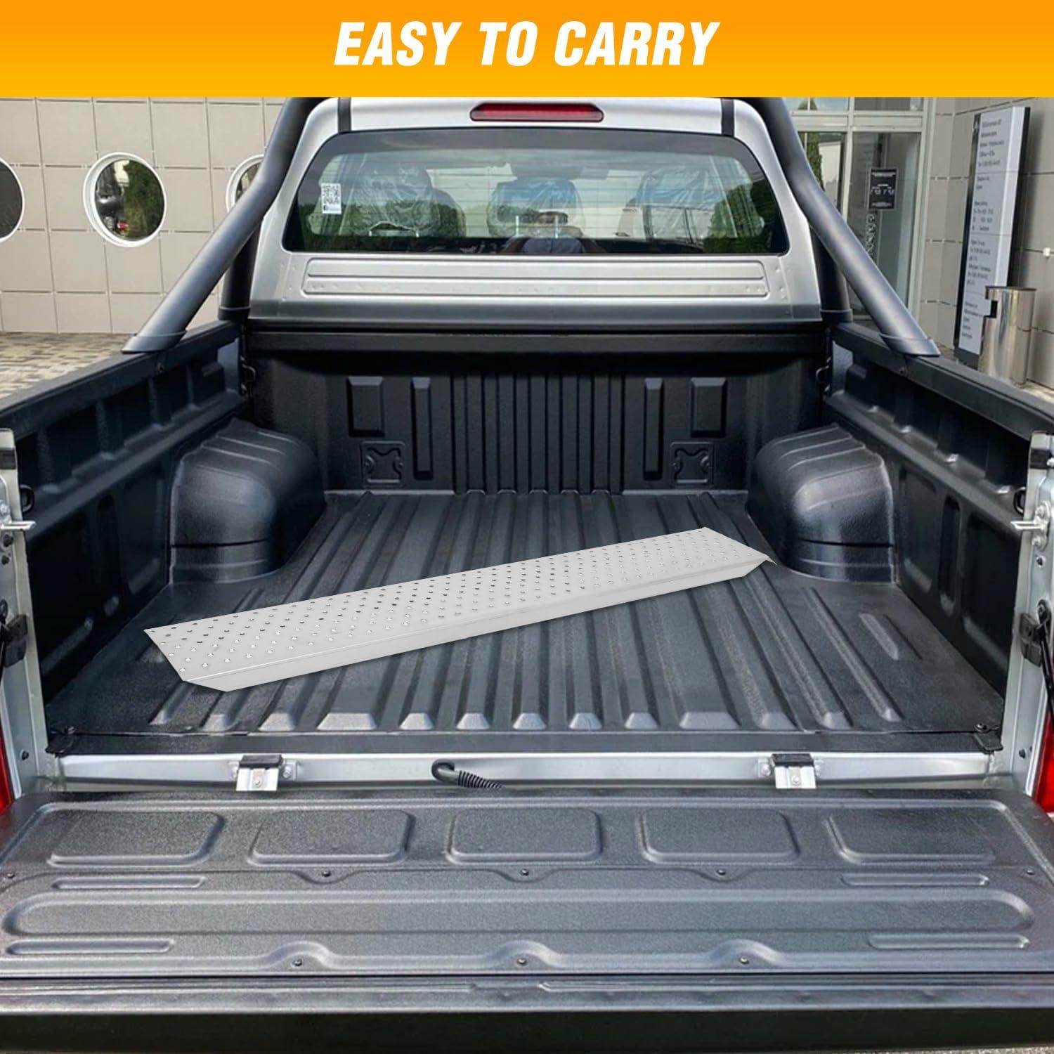 imageNilight Loading Ramps 626quot x 9quot Heavy Duty Steel Trailer Ramp 440lbs Capacity for Bicycle Motorcycle Scooter Moped ampamp More 1 Pack1Piece