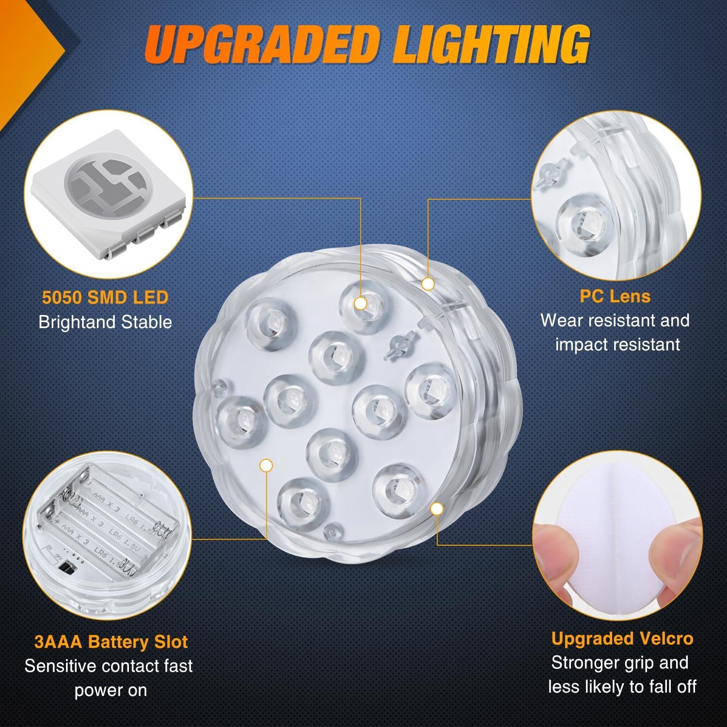 imageNilight Marine Boat Navigation Light 4PCS Red Green Port Starboard White Stern Lights Four Mode Waterproof Rechargeable Warning Safety Lamp for Skeeter Yacht Pontoon Trailer Truck Bike Backpack Helmet4PCS RGB Boat Light