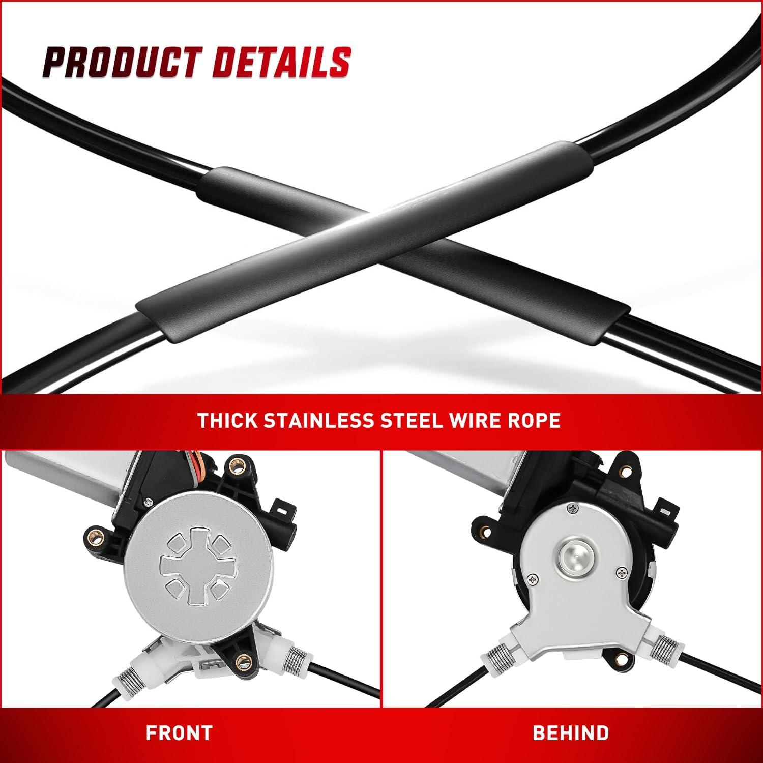 imageNilight Power Window Regulator with Motor Assembly Replacement for Honda Accord 2003 2004 2005 2006 2007 Front Driver Side 741306