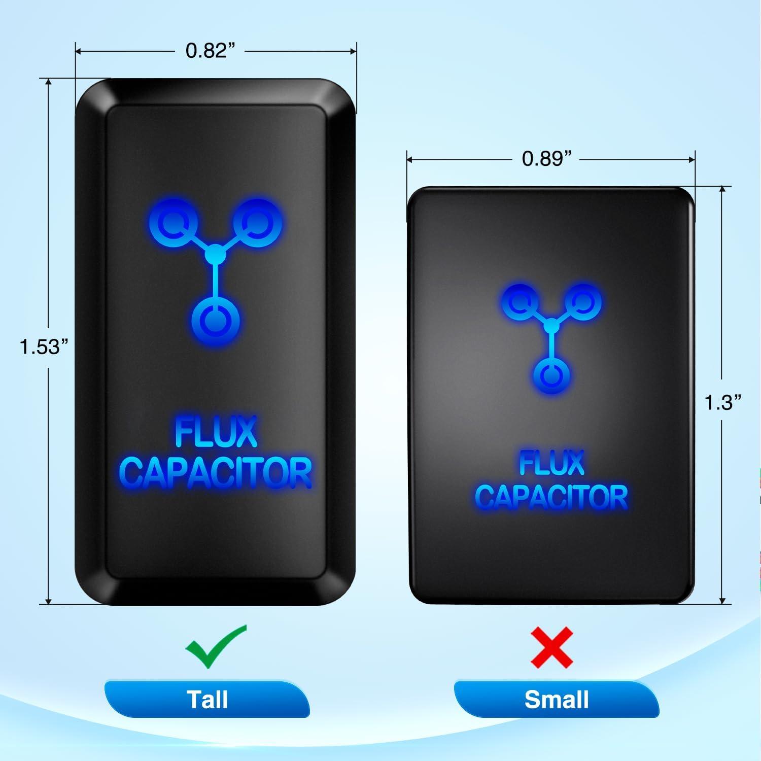 imageNilight Rocker Switch Style USB Outlet Socket LED Voltmeter 12V PD Type C and QC 30 Outlets Car Using 154quot x 083quot Replacement with Inline Fuse for Tacoma Tundra 4Runner FJ Cruiser Hilux FortunerFLUX CAPACITOR