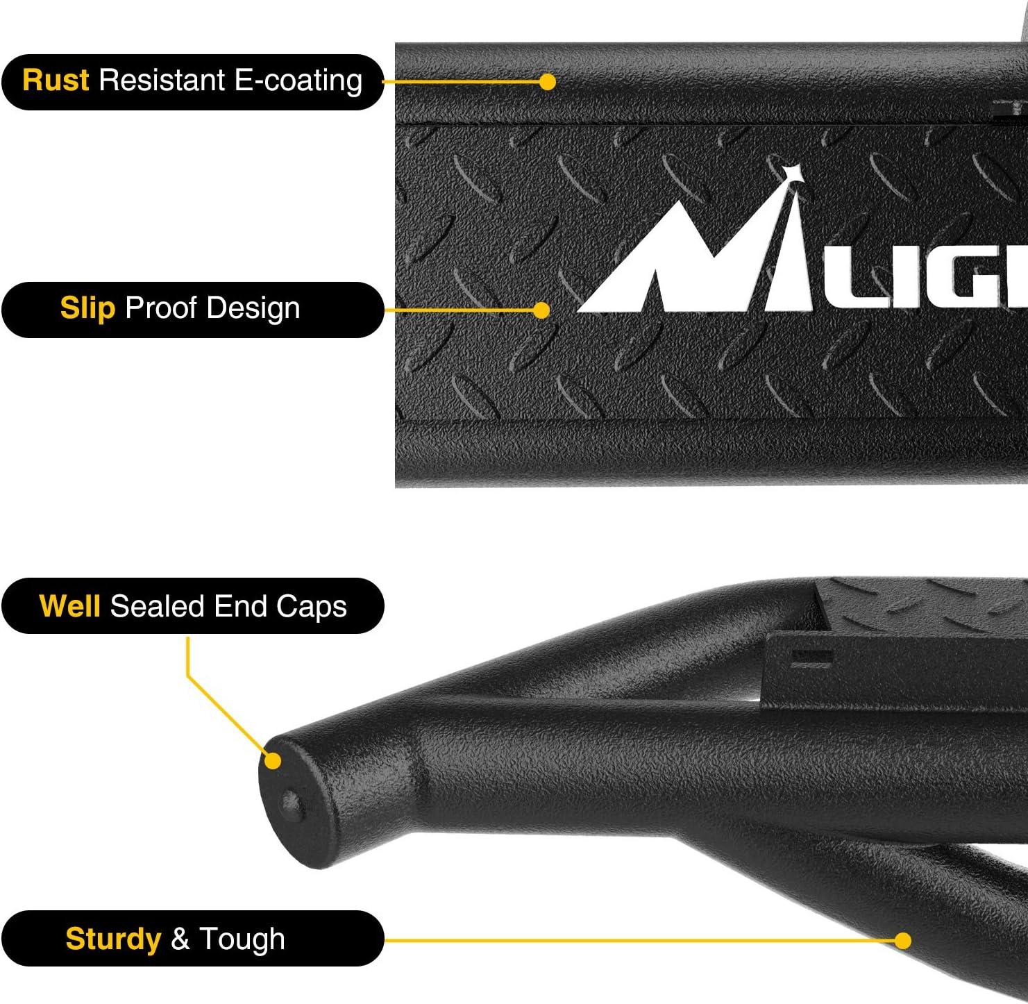 imageNilight Running Boards for 2018 2019 2020 2021 2022 2023 2024 Wrangler JL 2 Door Side Step Nerf Bars 6 Inch ABS Plastic Matte Black Not for JK ModelJK 4 Door20072018Jeep Wrangler