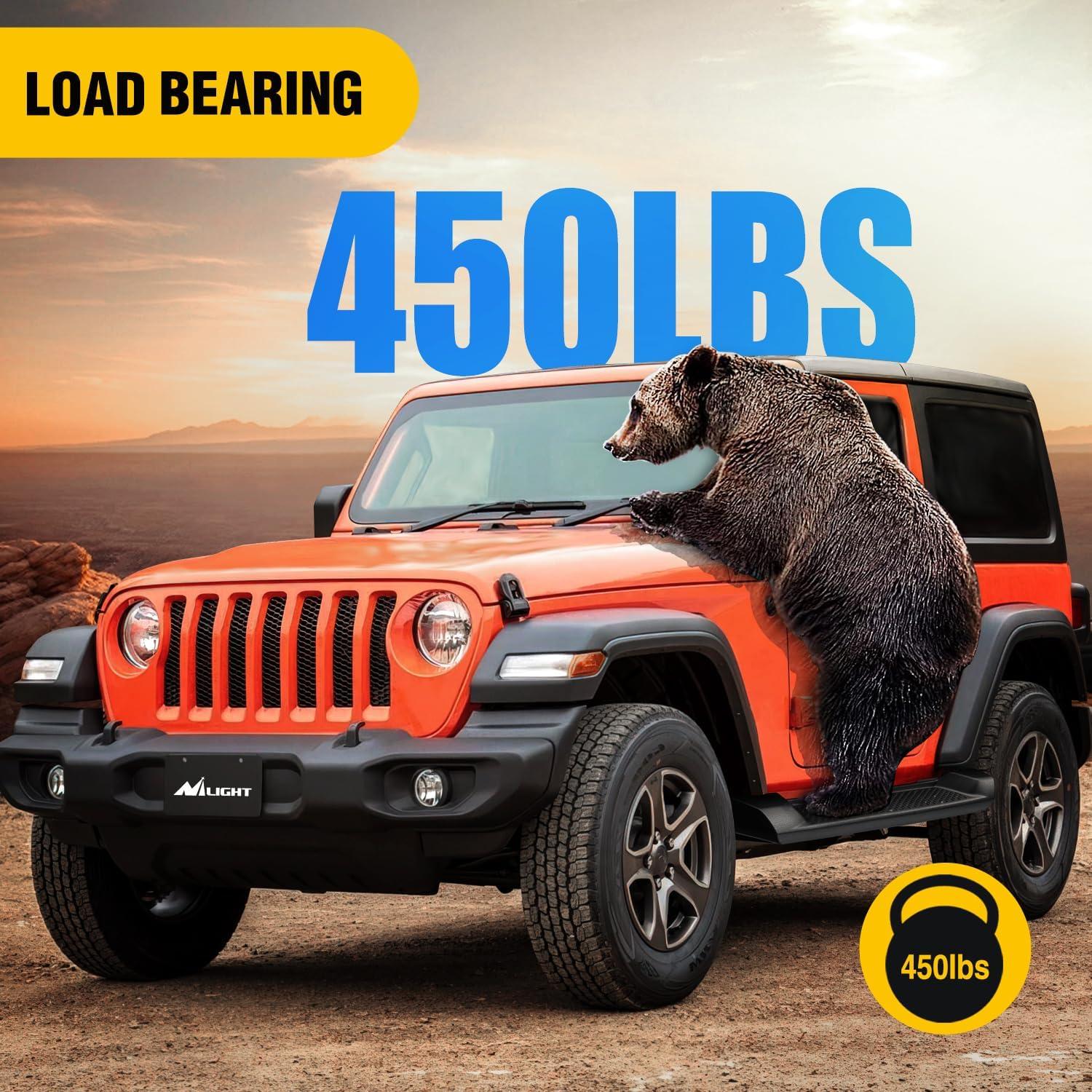 imageNilight Running Boards for 2018 2019 2020 2021 2022 2023 2024 Wrangler JL 2 Door Side Step Nerf Bars 6 Inch ABS Plastic Matte Black Not for JK ModelJL 2 Door20182024Jeep ABS