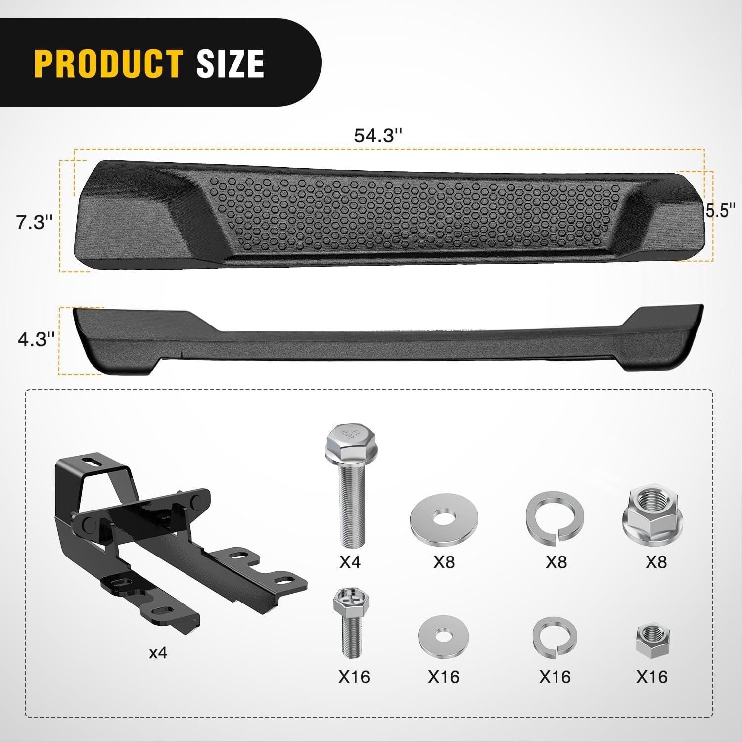 imageNilight Running Boards for 2018 2019 2020 2021 2022 2023 2024 Wrangler JL 2 Door Side Step Nerf Bars 6 Inch ABS Plastic Matte Black Not for JK ModelJL 2 Door20182024Jeep ABS