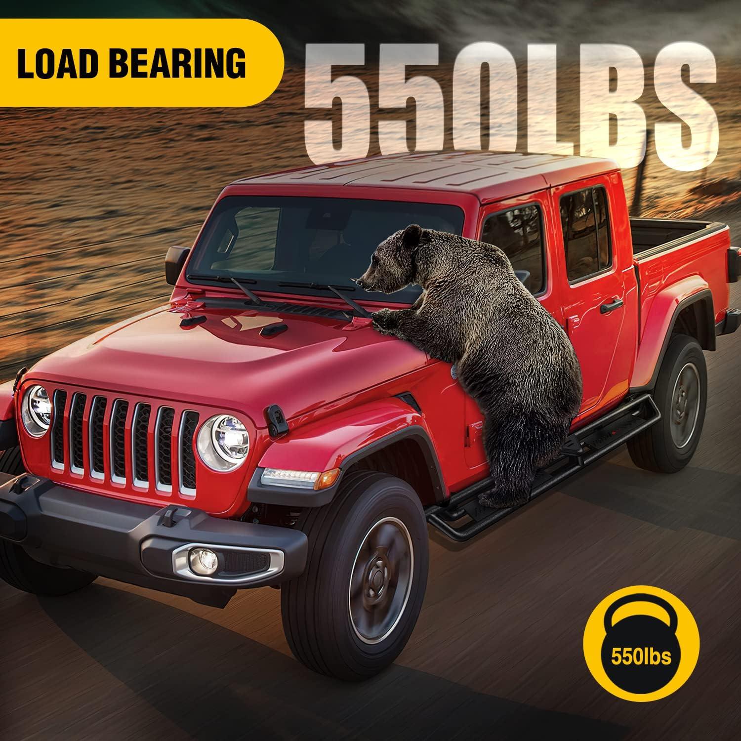 imageNilight Running Boards for 2018 2019 2020 2021 2022 2023 2024 Wrangler JL 2 Door Side Step Nerf Bars 6 Inch ABS Plastic Matte Black Not for JK ModelJT 4 Door20202023Jeep Gladiator