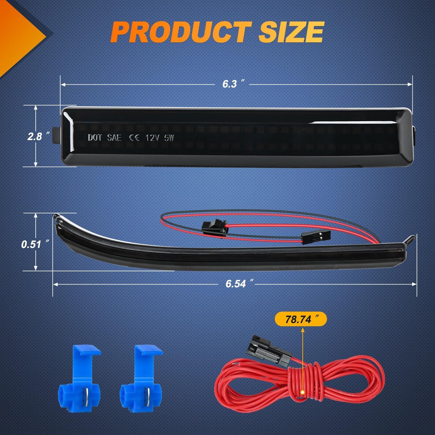 imageNilight Side Mirror Marker Light Switchback Amber Turn Signals White Day Running Lights Smoked Lens Plug and Play Compatible With 20092014 Ford F150 20102014 RaptorFord 20082014 F15020102014 Raptor