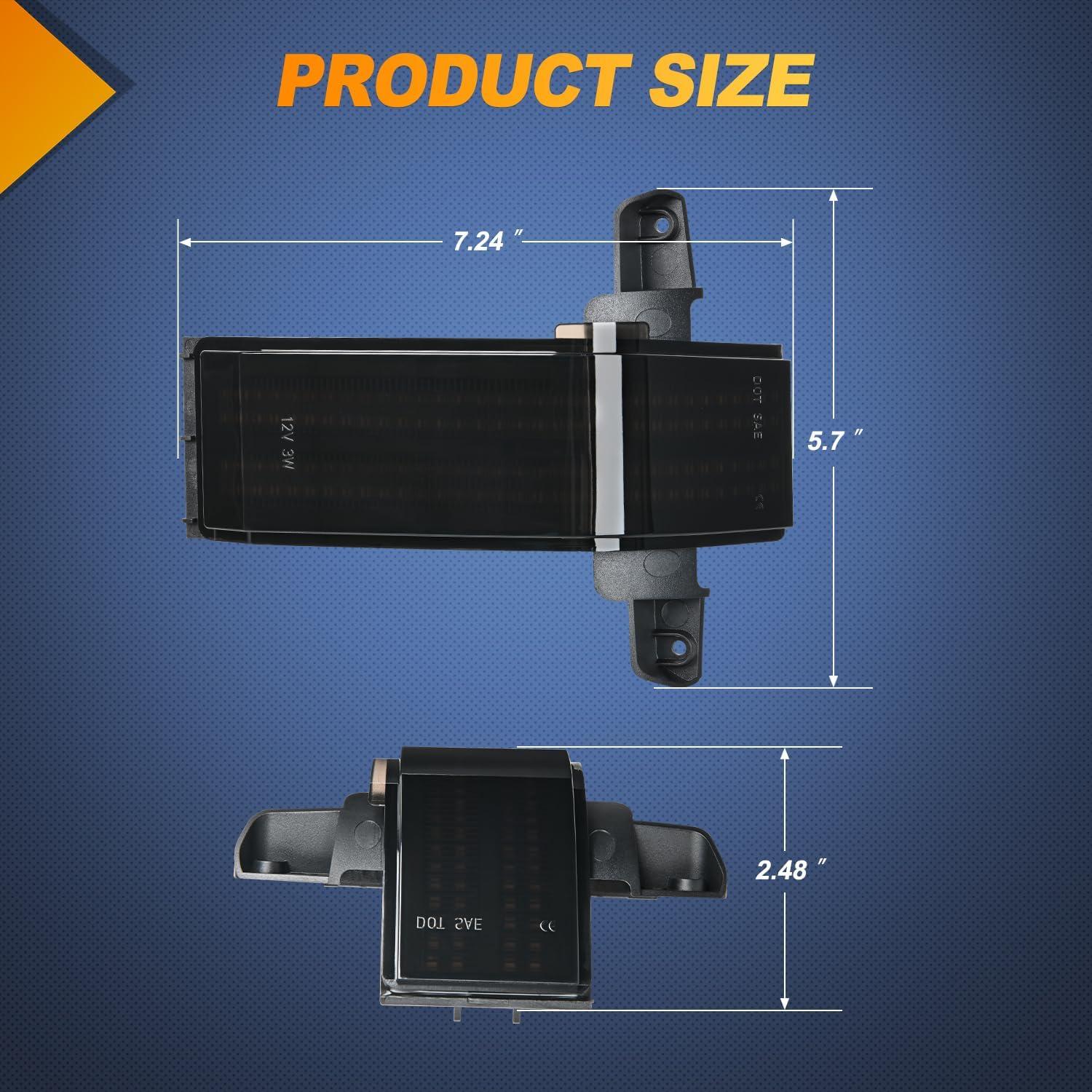 imageNilight Side Mirror Marker Light Switchback Amber Turn Signals White Day Running Lights Smoked Lens Plug and Play Compatible With 20092014 Ford F150 20102014 RaptorChevyGMC 20162019