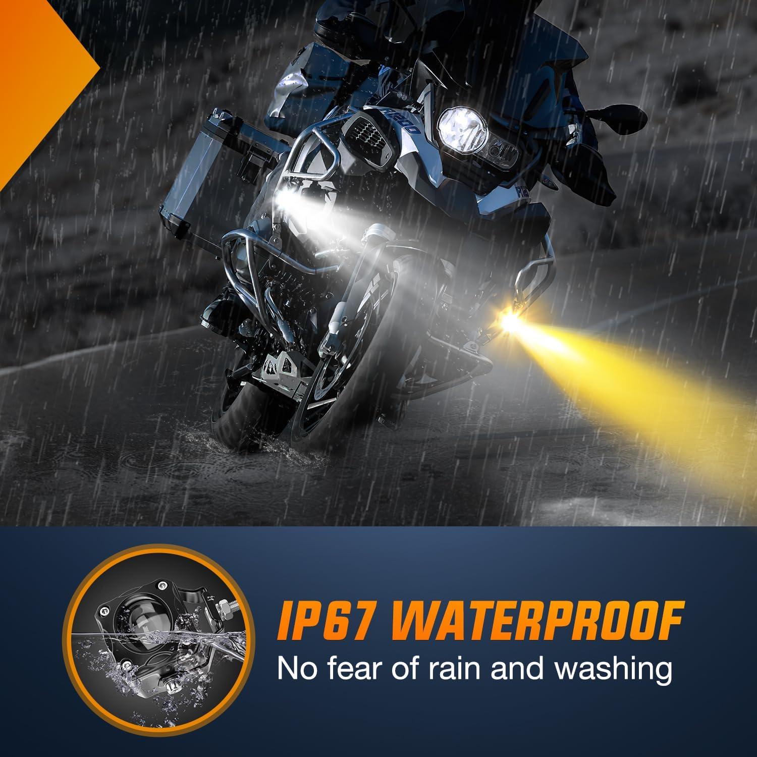 imageNilight Side Shooter LED Pods 2PCS 65 Inch 60W Flood Spot Beam Combo Light Bar LED Fog Driving Lighting Work Lamp for Truck ATV UTV Boat2Pcs 17Inch Lights WhiteAmber