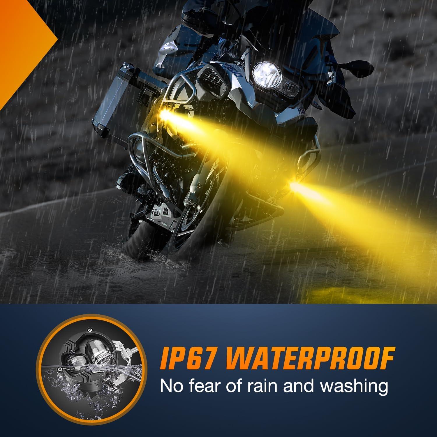 imageNilight Side Shooter LED Pods 2PCS 65 Inch 60W Flood Spot Beam Combo Light Bar LED Fog Driving Lighting Work Lamp for Truck ATV UTV Boat2Pcs 27Inch Lights WhiteAmber