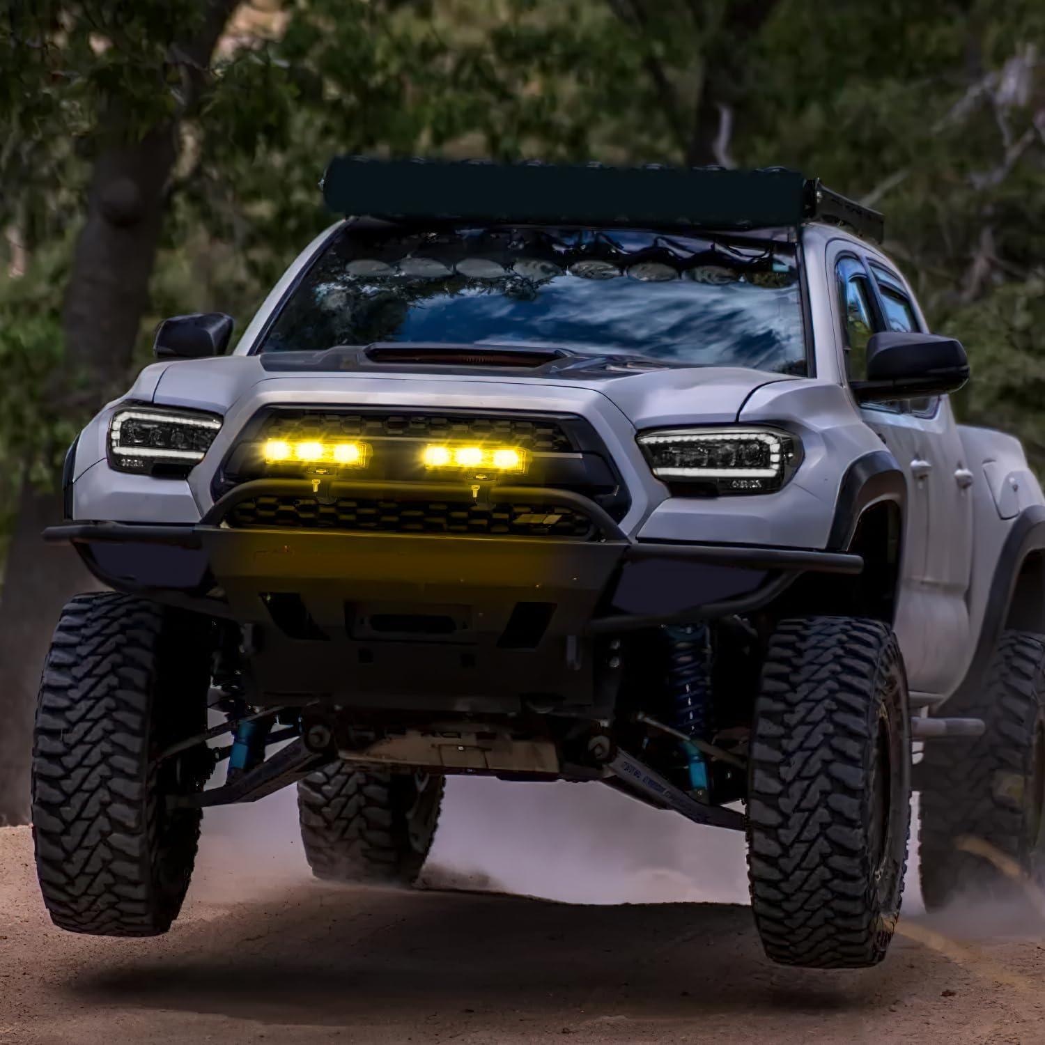 imageNilight Side Shooter LED Pods 2PCS 65 Inch 60W Flood Spot Beam Combo Light Bar LED Fog Driving Lighting Work Lamp for Truck ATV UTV Boat2Pcs Amber Side Shooter Lights