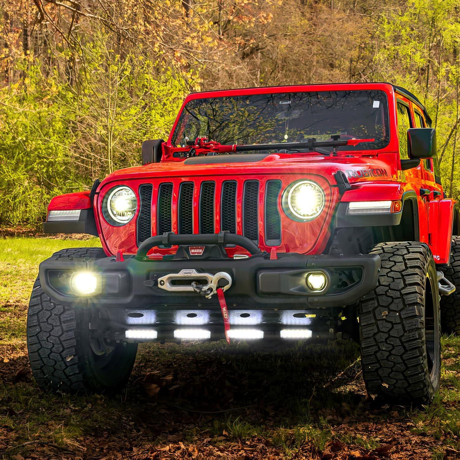 imageNilight Side Shooter LED Pods 2PCS 65 Inch 60W Flood Spot Beam Combo Light Bar LED Fog Driving Lighting Work Lamp for Truck ATV UTV Boatwhite