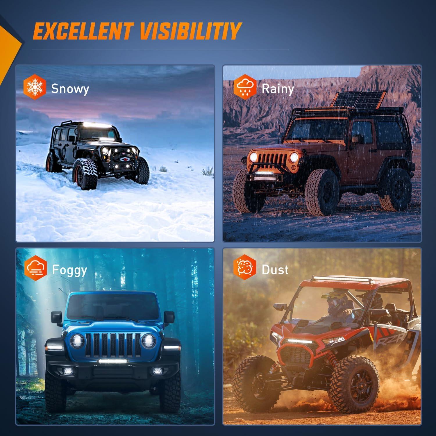 imageNilight Single Row LED Light Bar UltraSlim Spot Pods 2PCS 7 Inch 18W Fog Light Driving Work Roof Bumper Lighting for Offroad 4x4 Trucks Polaris RZR SUV ATV UTV7 Inch Spot 2Pcs Lights