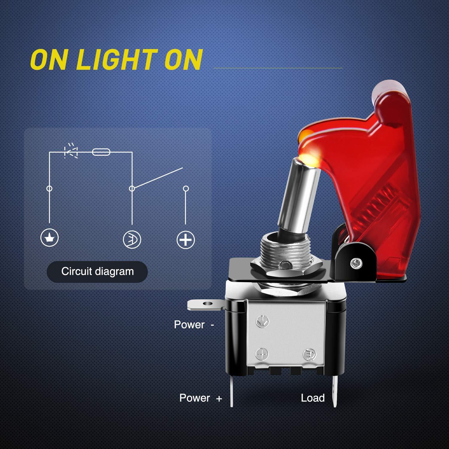 imageNilight Start Engine Button 12V DC 50A SPST on Off Momentary Switch Red Car Start Engine Button Stater Push Start Ignition Switch for Racing Sport Cars Trucks 2 Years WarrantyRed 3 Gang