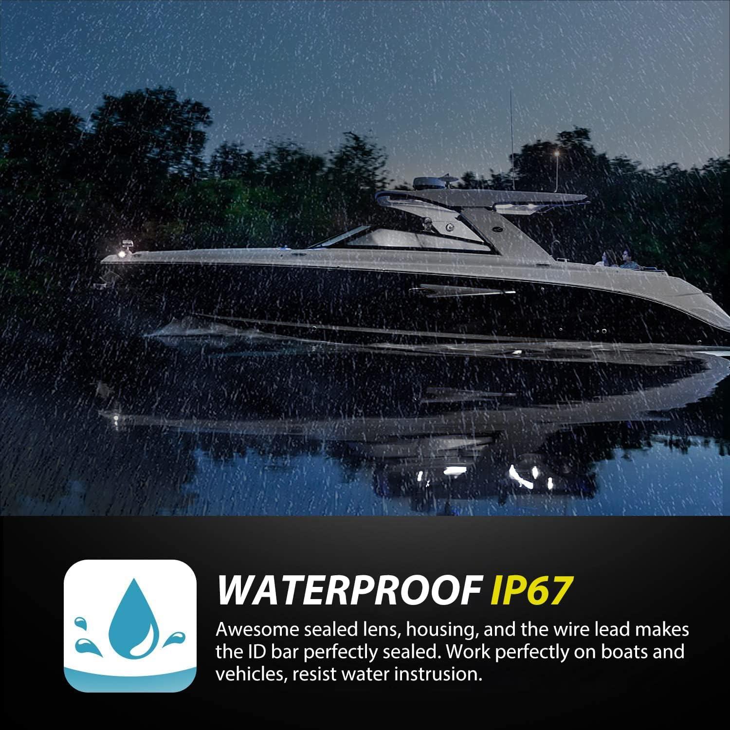 imageNilight TL14 10PCS 38 6 Amber Indicator Rear Side Truck Trailer RV Cab Boat Bus Lorry LED Marker Clearance LightAmber Red White 30Pcs