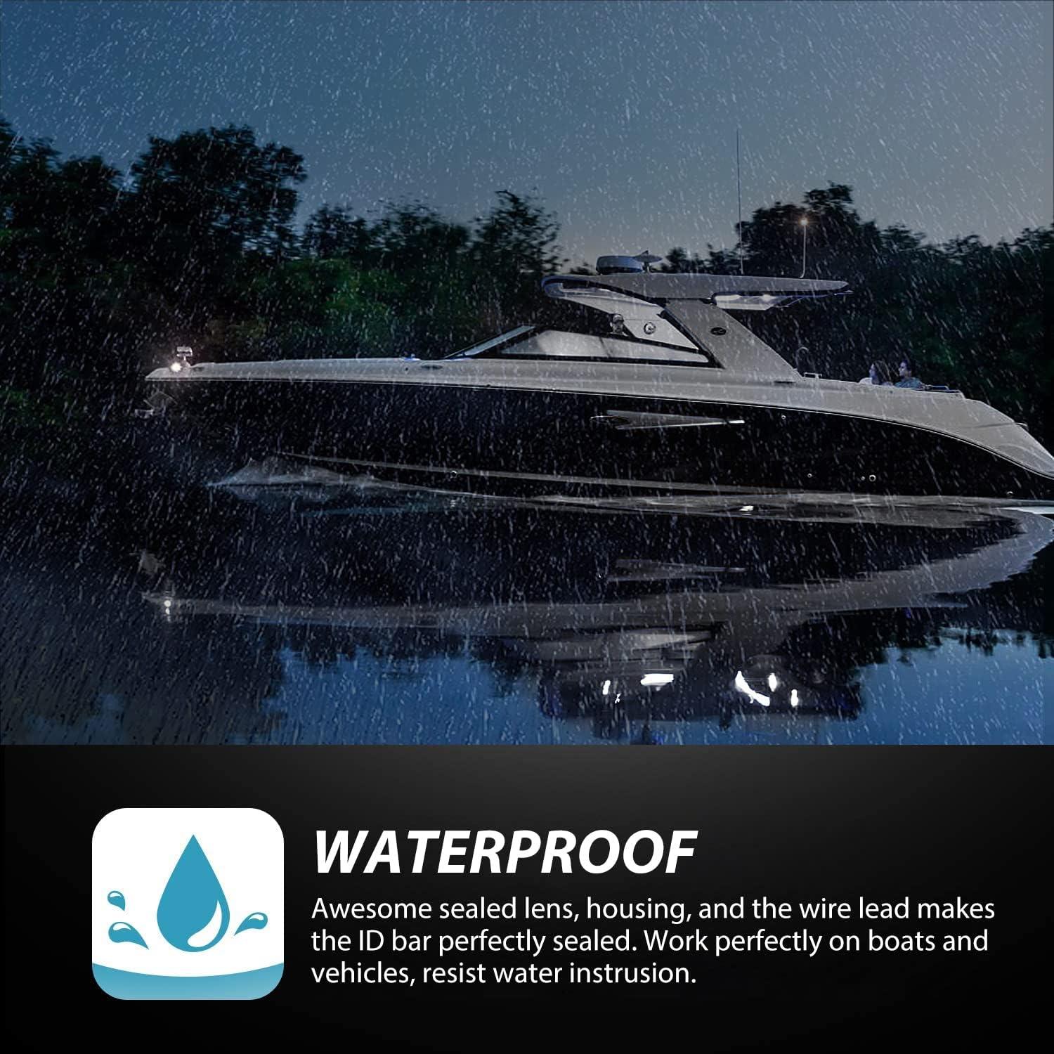 imageNilight TL14 10PCS 38 6 Amber Indicator Rear Side Truck Trailer RV Cab Boat Bus Lorry LED Marker Clearance LightWhite