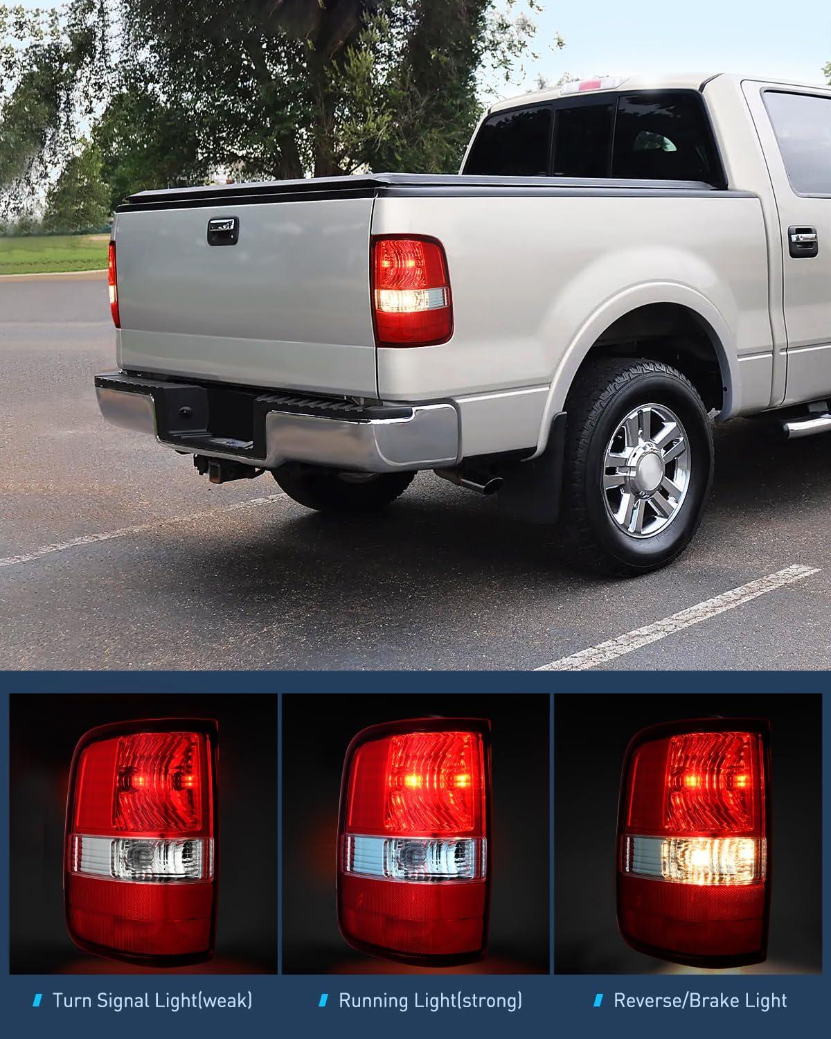 imageNilight Taillight Assembly Compatible with 2004 2005 2006 2007 2008 Ford F150 Rear Tail Light Lamp Replacement OE Style Driver Side and Passenger SideDriver Side