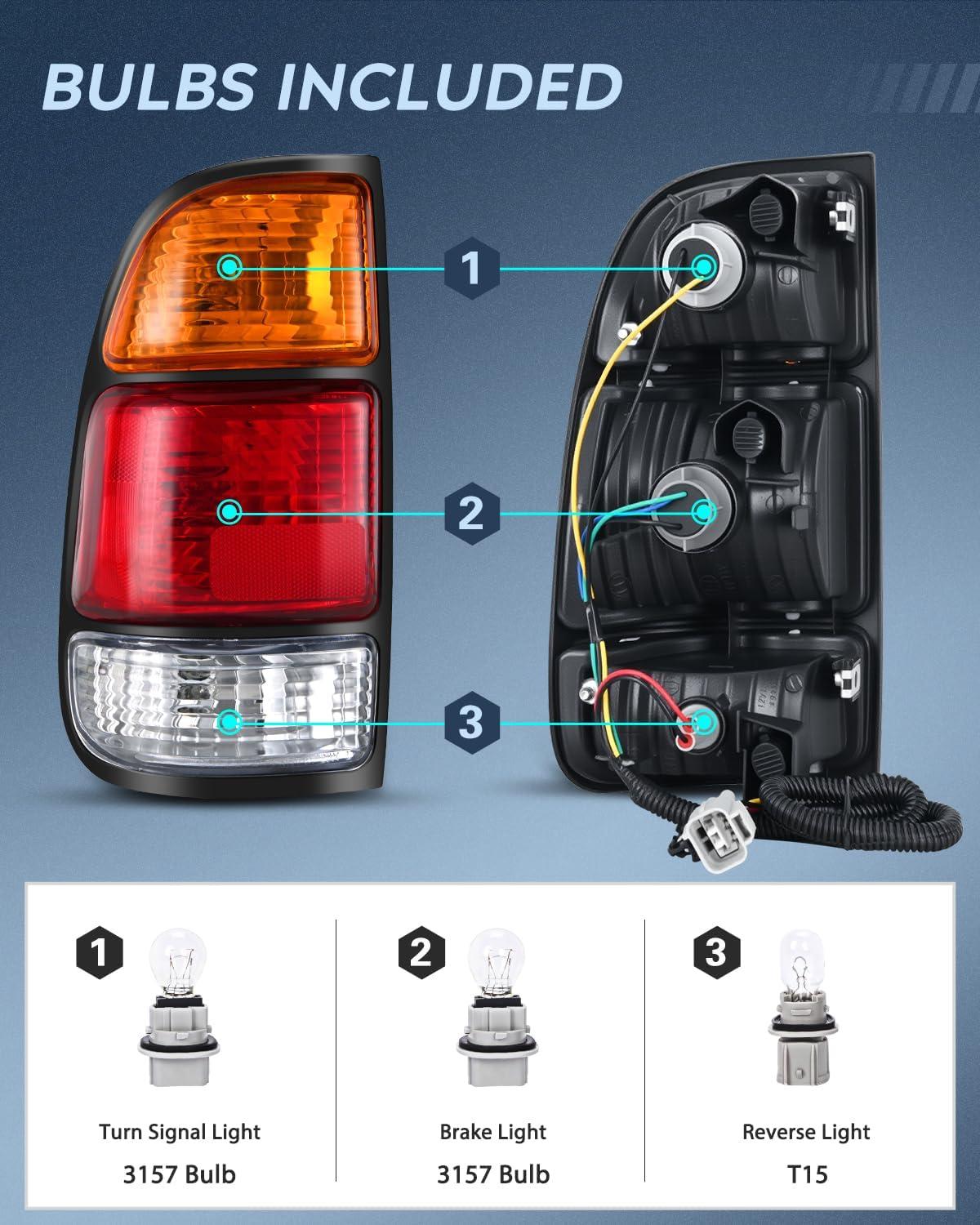 imageNilight Taillight Assembly Compatible with 2014 2015 2016 2017 2018 2019 2020 2021 Toyota Tundra Rear Lamp Replacement OE Style Driver SideDriver Side