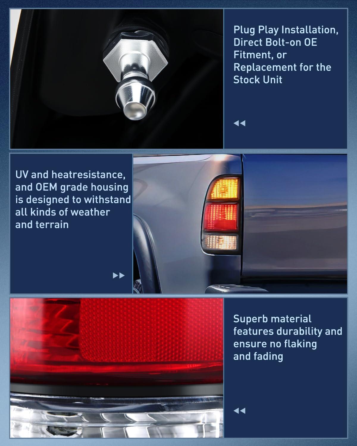 imageNilight Taillight Assembly Compatible with 2014 2015 2016 2017 2018 2019 2020 2021 Toyota Tundra Rear Lamp Replacement OE Style Driver SidePair of Driver and Passenger Side