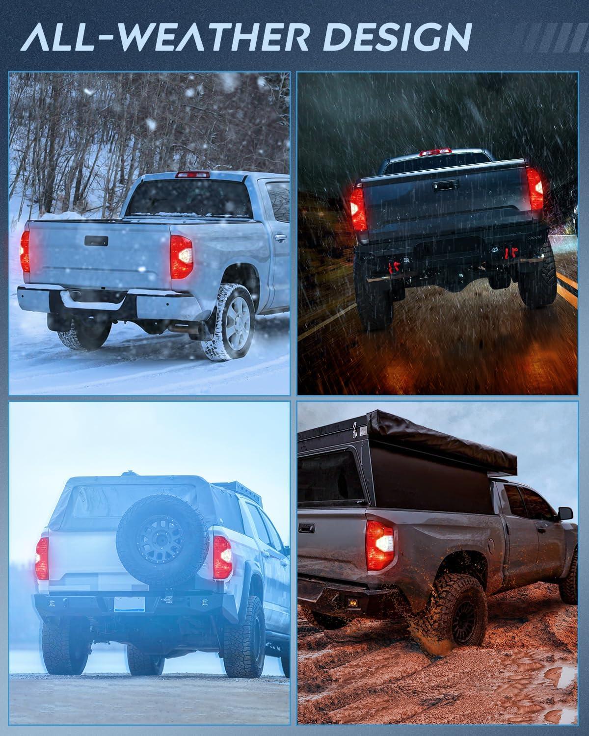 imageNilight Taillight Assembly Compatible with 2014 2015 2016 2017 2018 2019 2020 2021 Toyota Tundra Rear Lamp Replacement OE Style Driver SidePassenger Side