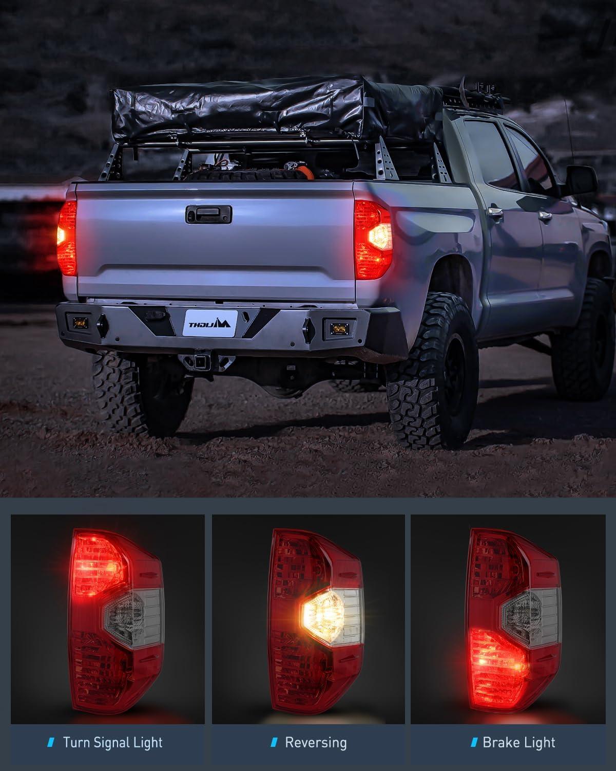 imageNilight Taillight Assembly Compatible with 2014 2015 2016 2017 2018 2019 2020 2021 Toyota Tundra Rear Lamp Replacement OE Style Driver SidePassenger Side