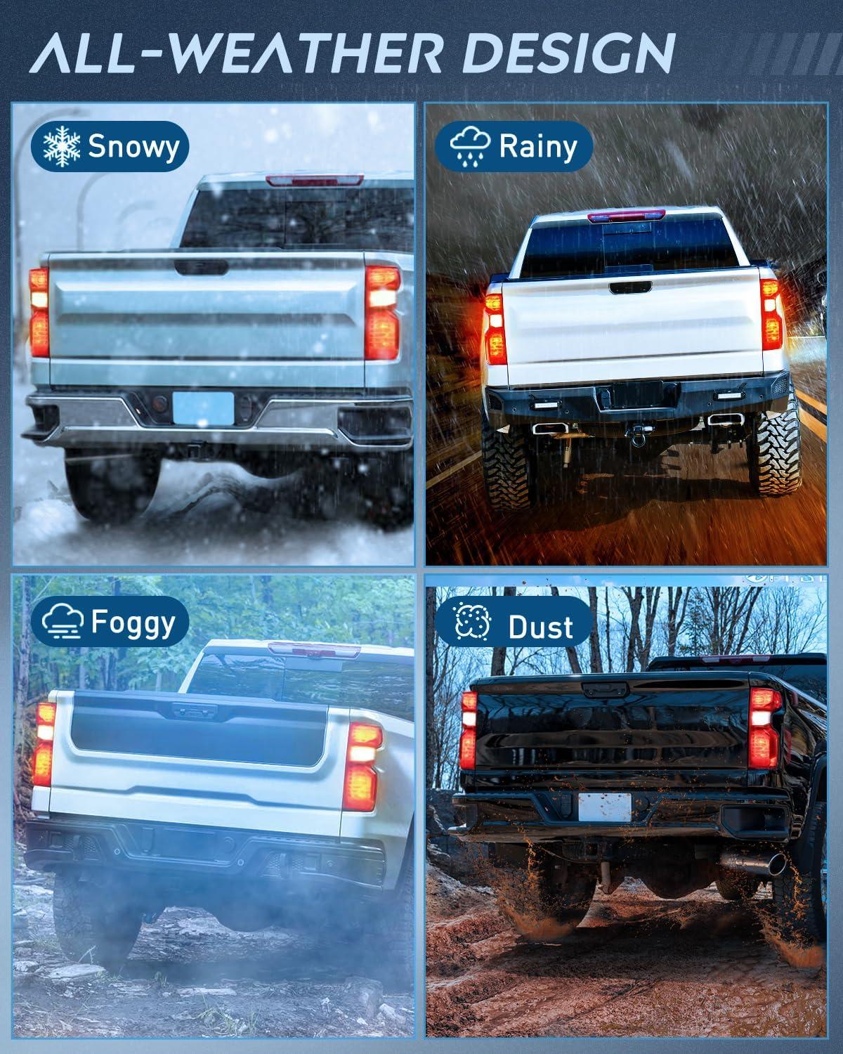 imageNilight Taillight Assembly Compatible with 2019 2020 2021 2022 2023 2024 Chevy Silverado 1500 20202024 Silverado 2500HD 3500HD Rear Lamp Replacement OE Style Passenger SidePassenger Side