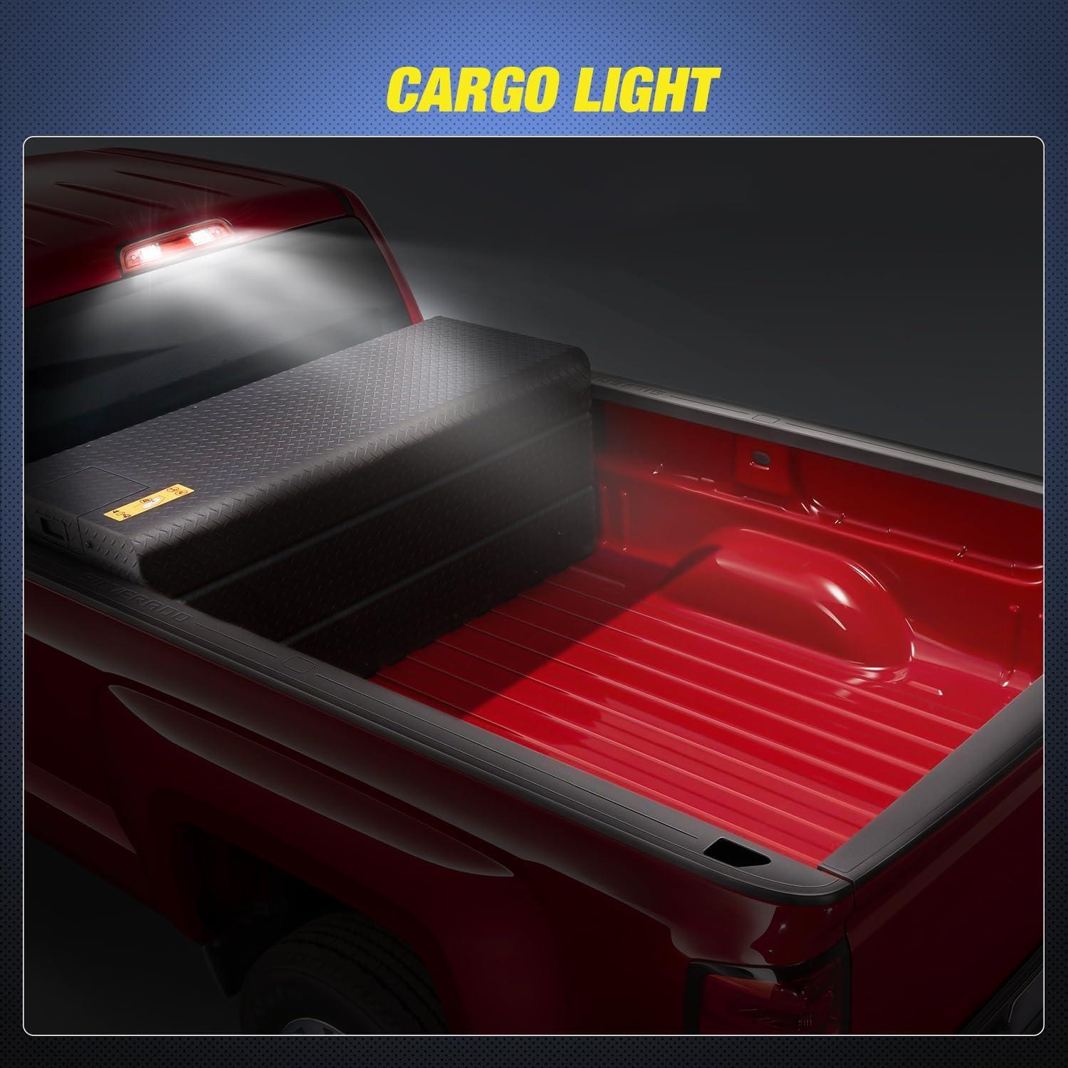 imageNilight Third Brake Light Tail High Mount 3rd Stop Cargo Reverse LED Lights Red Lens Compatible with Chevy Colorado and GMC Canyon 2004 2005 2006 2007 2008 2009 2010 2011 2012 Pickup TruckRed Lens