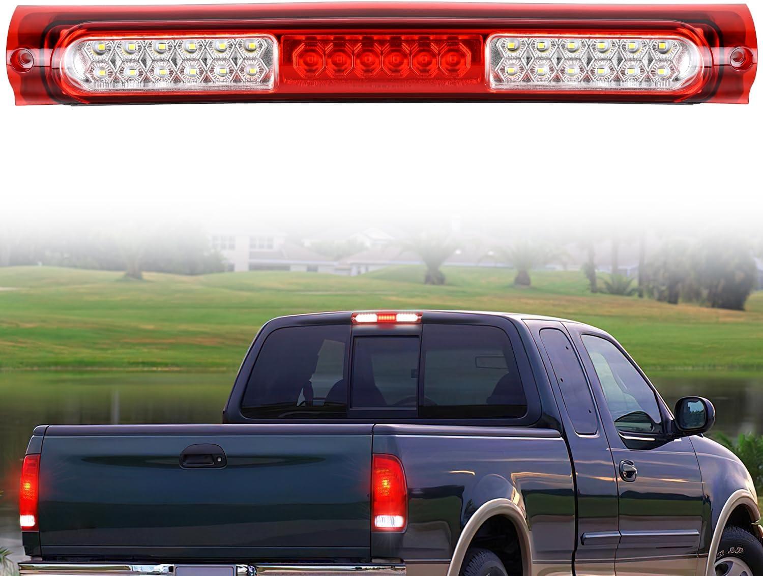 imageNilight Third Brake Light Tail High Mount 3rd Stop Cargo Reverse LED Lights Red Lens Compatible with Chevy Colorado and GMC Canyon 2004 2005 2006 2007 2008 2009 2010 2011 2012 Pickup TruckRed Lens