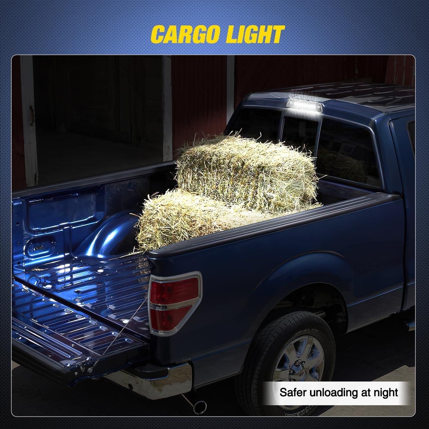 imageNilight Third Brake Light Tail High Mount 3rd Stop Cargo Reverse LED Lights Red Lens Compatible with Chevy Colorado and GMC Canyon 2004 2005 2006 2007 2008 2009 2010 2011 2012 Pickup TruckClear Lens