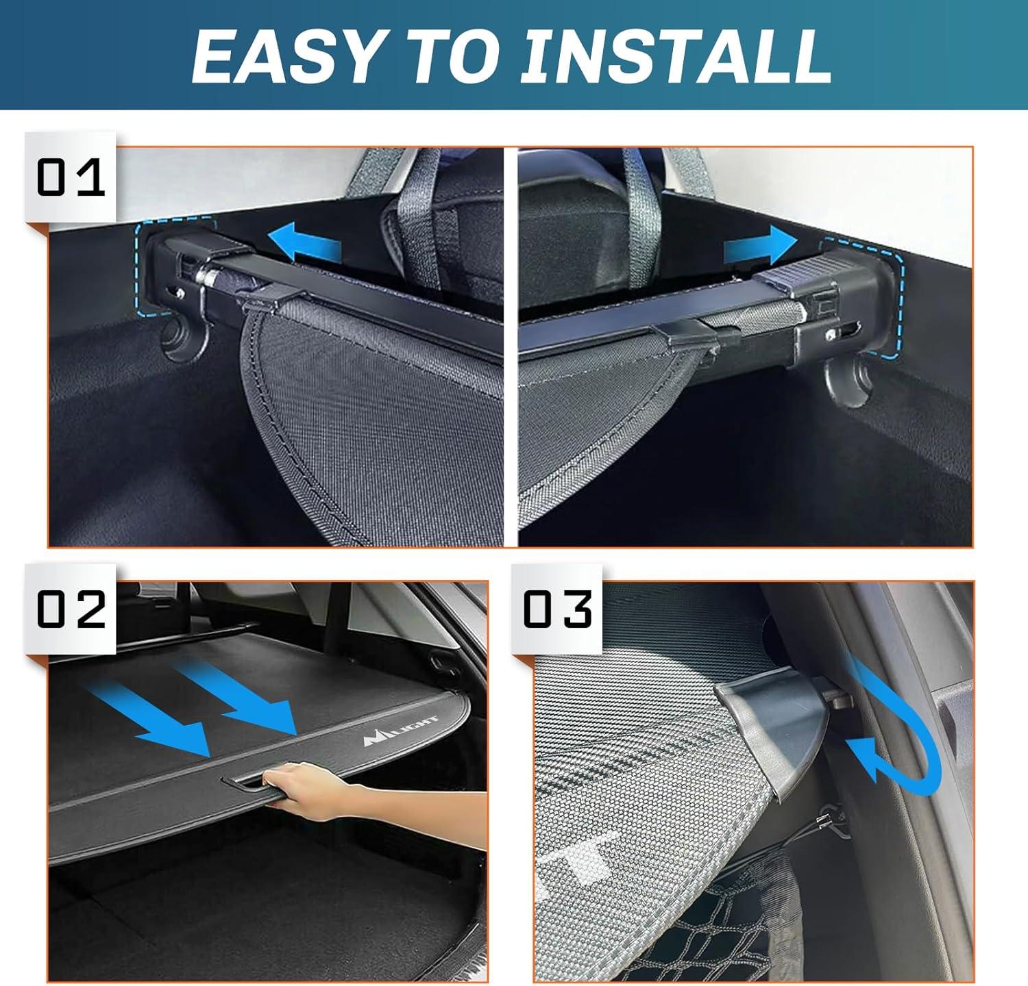 imageNilight Trunk Cargo Cover for Honda CRV Accessories 2023 2024 Retractable Trunk Cargo Cover Security Shade Cargo Cover 1Pack20102024 Toyota 4Runner