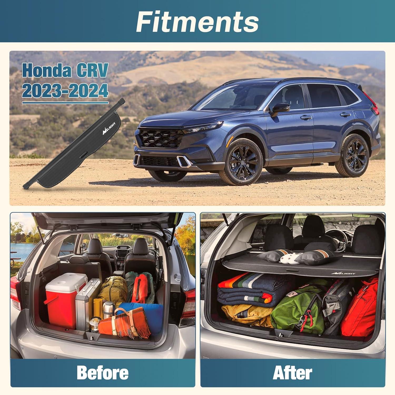 imageNilight Trunk Cargo Cover for Honda CRV Accessories 2023 2024 Retractable Trunk Cargo Cover Security Shade Cargo Cover 1Pack20232024 Honda CRV