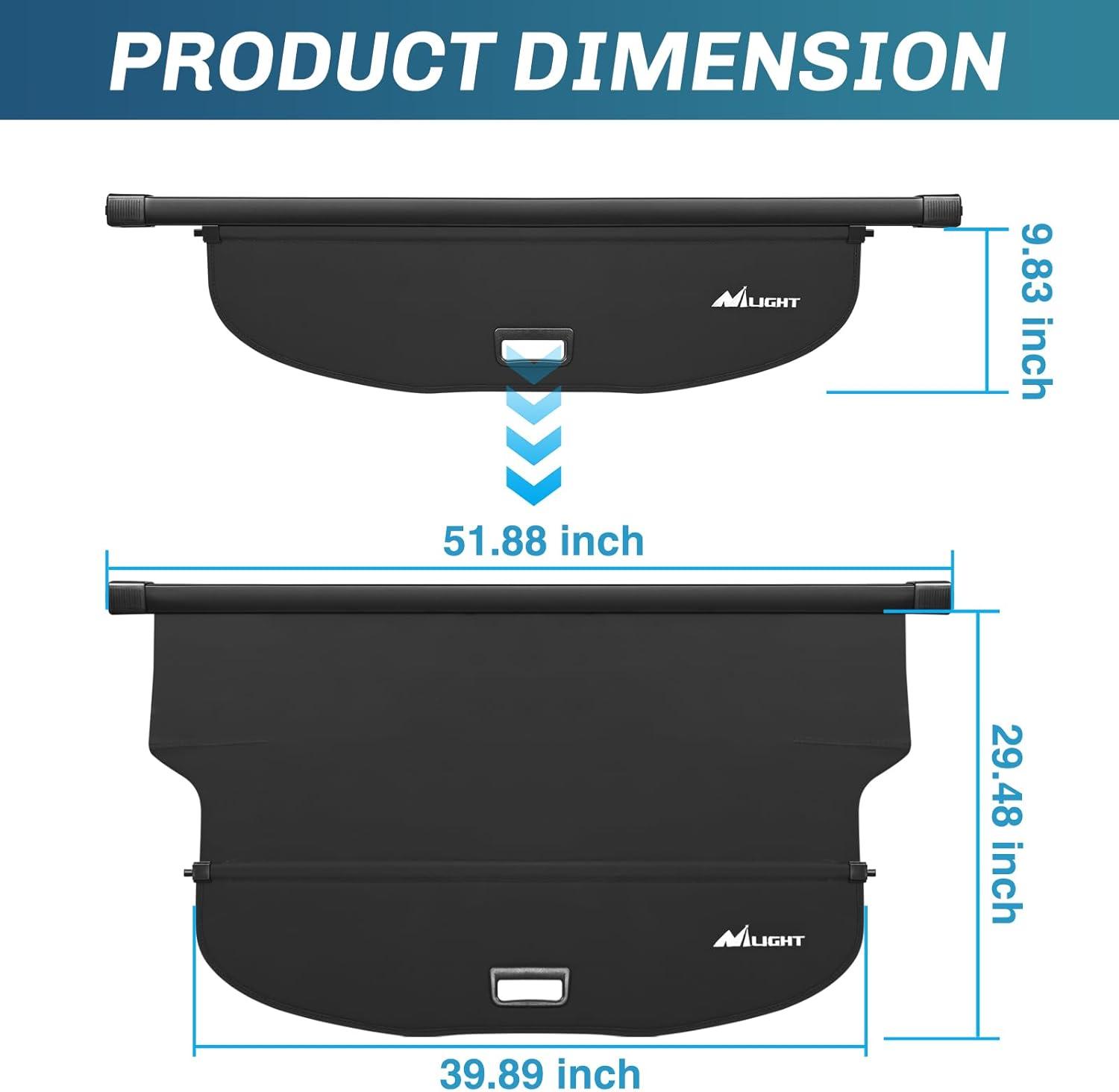 imageNilight Trunk Cargo Cover for Jeep Grand Cherokee Accessories 20112021 Retractable Security Shade Rear Cargo Cover with Trunk Storage Net 1Pack20192023 Jeep Cherokee