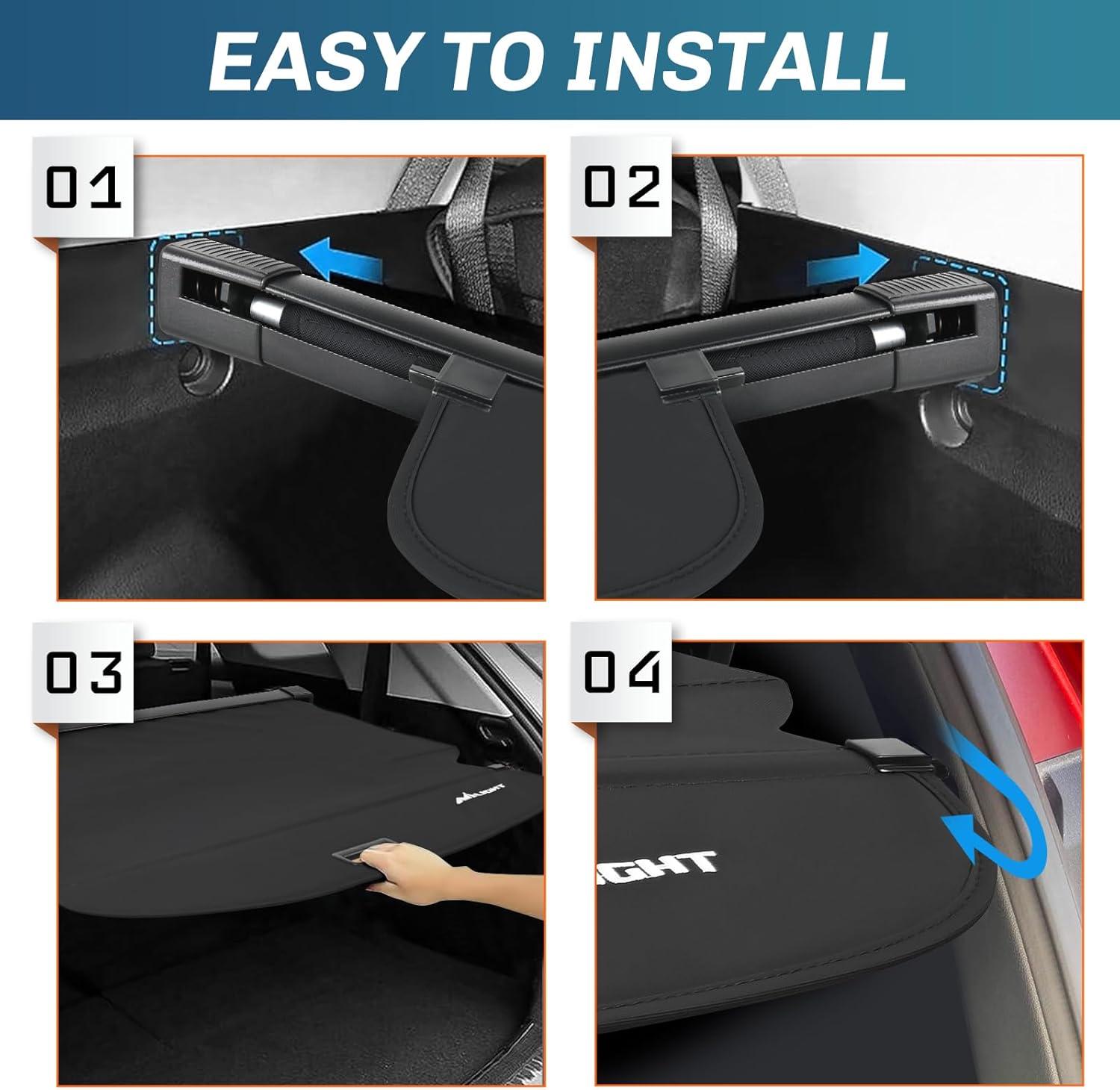 imageNilight Trunk Cargo Cover for Jeep Grand Cherokee Accessories 20112021 Retractable Security Shade Rear Cargo Cover with Trunk Storage Net 1Pack20192023 Jeep Cherokee