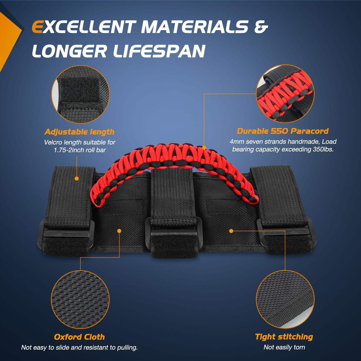 imageNilight UTV Dome Light Universal 1520 Roll Bar Mount LED Interior Spot Flood Combo Beam LED Lights for UTVs ATVs CanAm Polaris RZR Dune Buggy Golf Cart OffRoad Vehicle Boat2PCS UTV Dome Light wGrab Handle